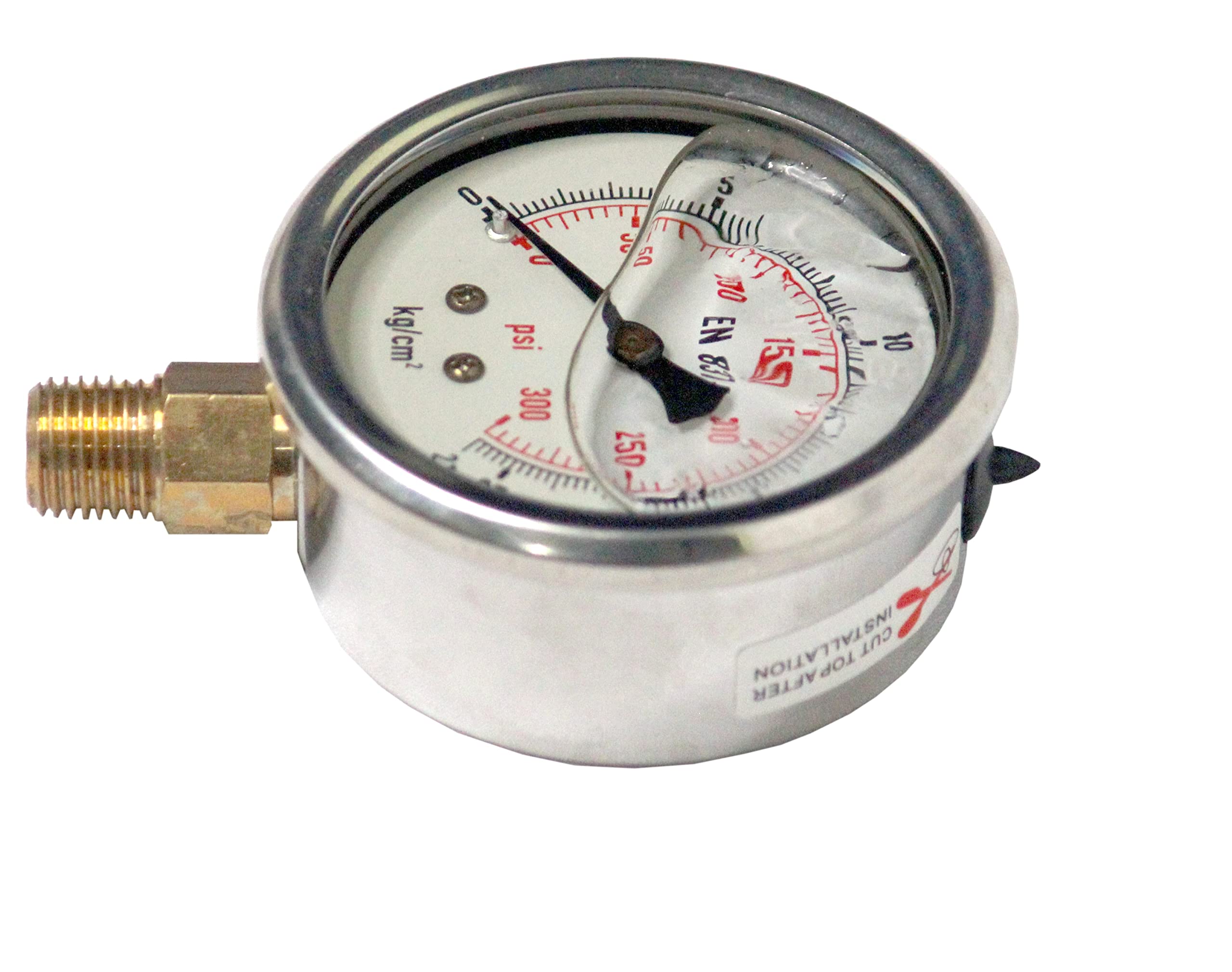 IONIX water pressure gauge, pressure gauge to check water pressure, pressure meter for water pump, Pressure gauge, Accurate 2.5 inch Large display (7 Kg down Entry) - Image 3 thumbnail
