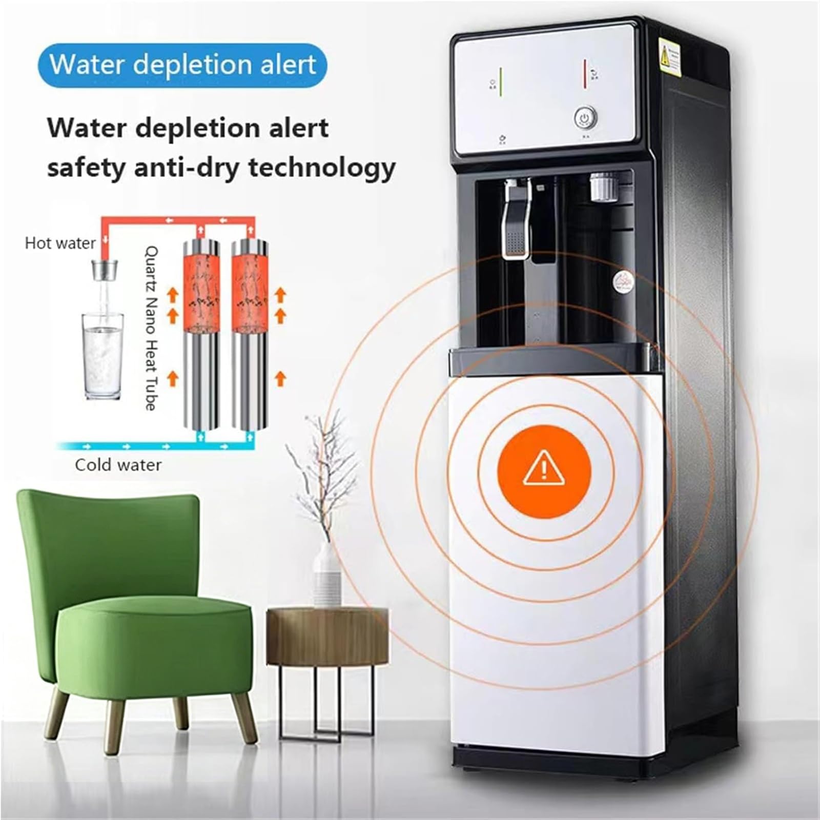 Erogatore Acqua Da Bere Direttamente Con Filtri, Refrigeratore D'acqua Bollitura Istantanea 3 Impostazioni Di Temperatura Depuratore Acqua Domestico per Domestico In Ufficio Commerciale