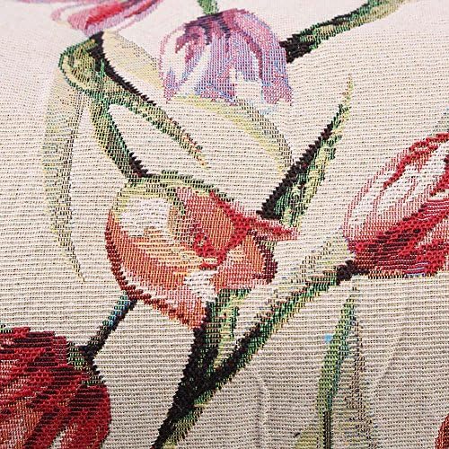 Knitting Bag Yarn Organizer Bag Knitting Needle Storage, Exquisite Practical Storage Bag for Knitting Needles Sewing Tools(Rose Jacquard)