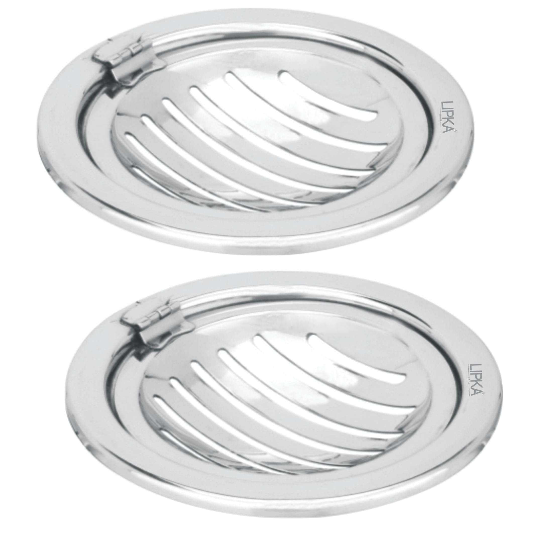 LIPKA Pack of 2 Eon Round with Classic Jali Floor Drain |Premium Stainless Steel |5 x 5 Inches| with Hinge| (B08D3R93MJ) Amazon Price History, Amazon Price Tracker