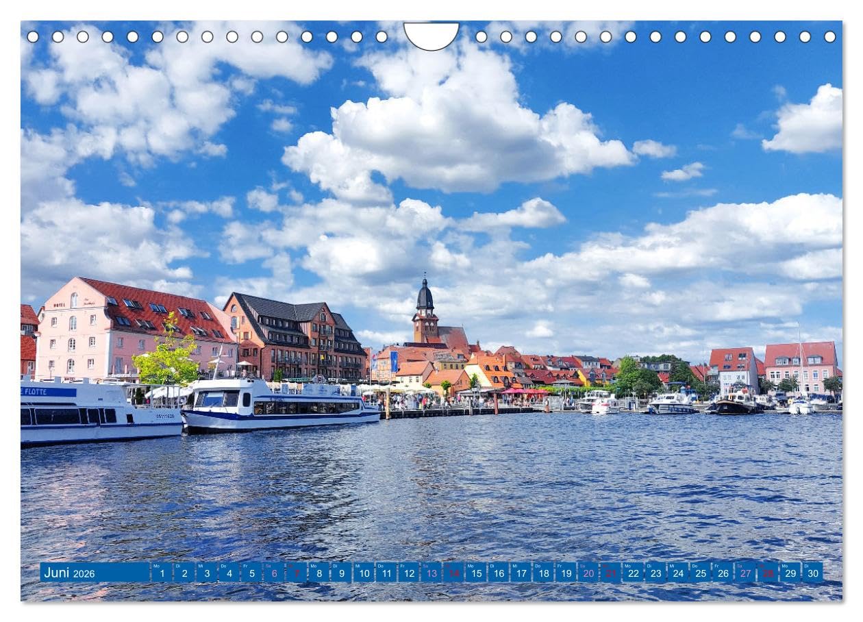 An der Mecklenburgischen Seenplatte Malchow und Waren/Müritz (Wandkalender 2026 DIN A4 quer), CALVENDO Monatskalender: Zwei wunderschöne Reiseziele in Mecklenburg-Vorpommern (CALVENDO Orte)