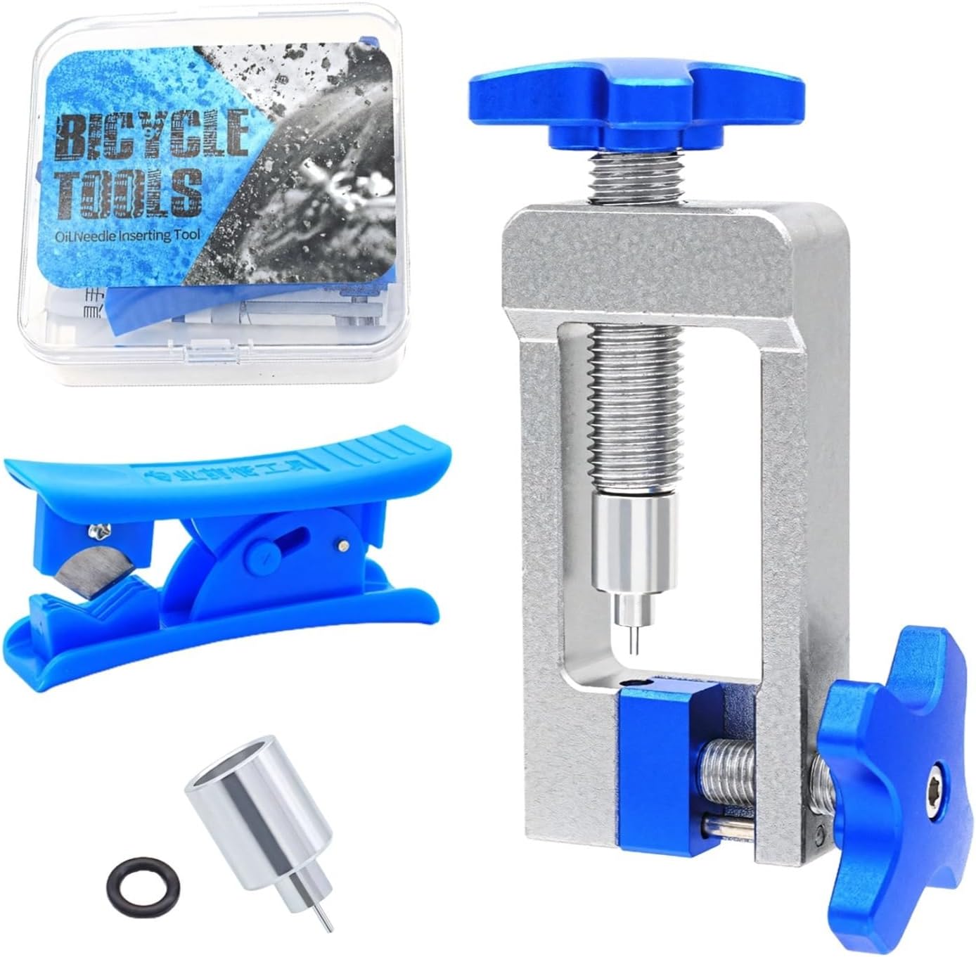 Aluminum CNC Machined Brake Hydraulic Line Installation Tool Kit, 0.20/0.22 Brake Hose Cutter, Mountain Accessories