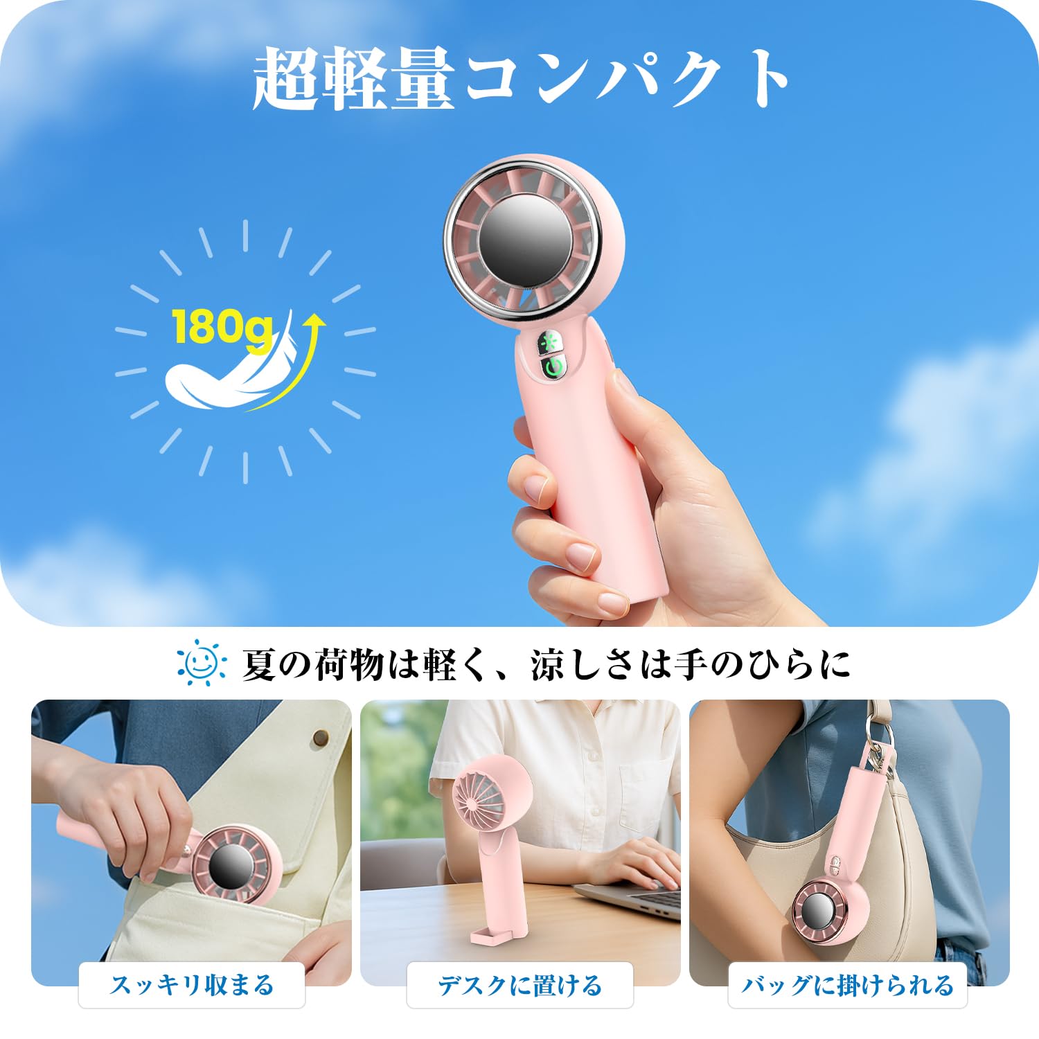 Amazon.co.jp: SSYFEI ハンディファン 手持ち扇風機 冷却プレート【0.2