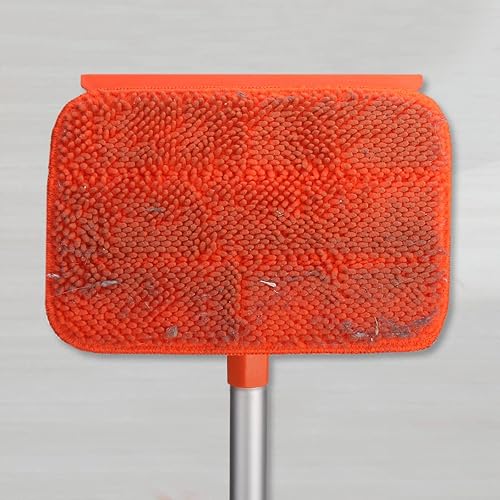 Miniatura 4 de Qaestfy Paquete de 2 almohadillas de chenilla compatibles con QAE011 herramienta de limpieza de pared y zócalo con mango largo modelo QAE015