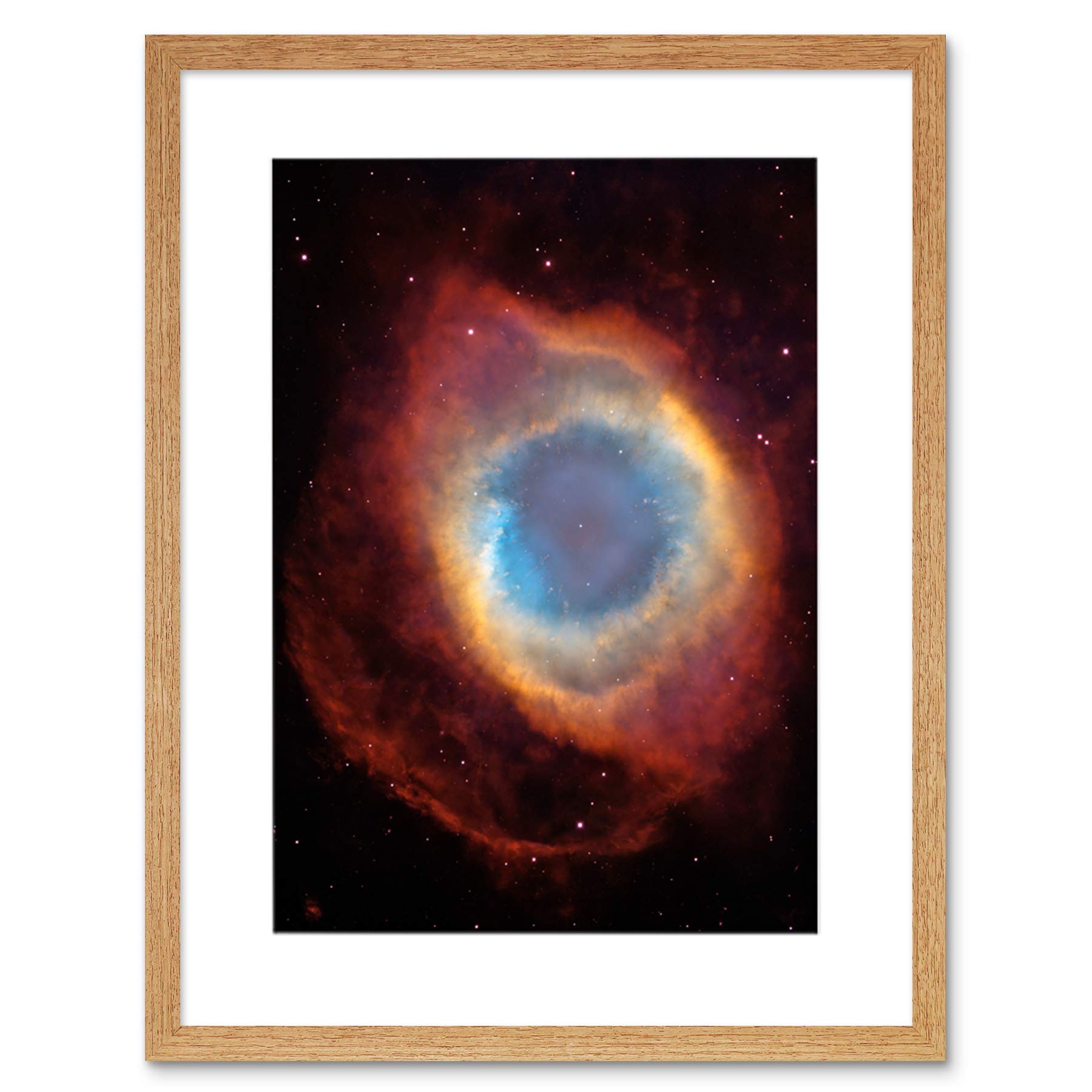 Wee Blue Coo Hubble Space Telescope View Of The Helix Nebula Framed Wall Art Print