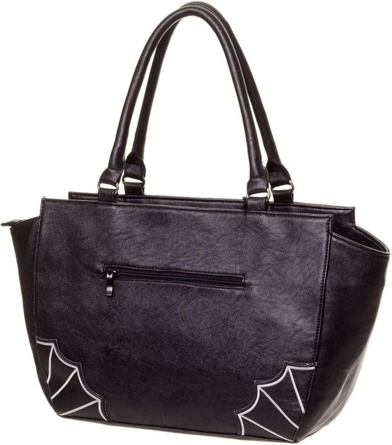Lost Queen Women's Bats Handbag Dark Gothic Purse Alternative Shoulder Bag - Image 2