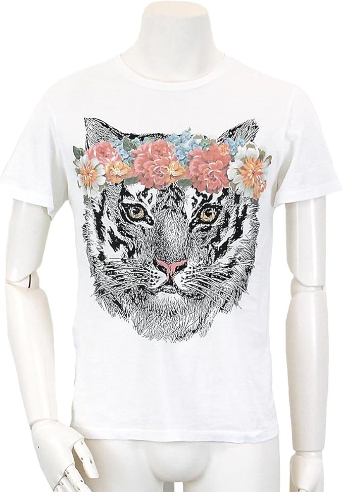 Amazon グッチ Gucci Tシャツ プリント トラ タイガー アニマル コットン ホワイト Xs サイズ メンズ 中古 Tシャツ カットソー 通販