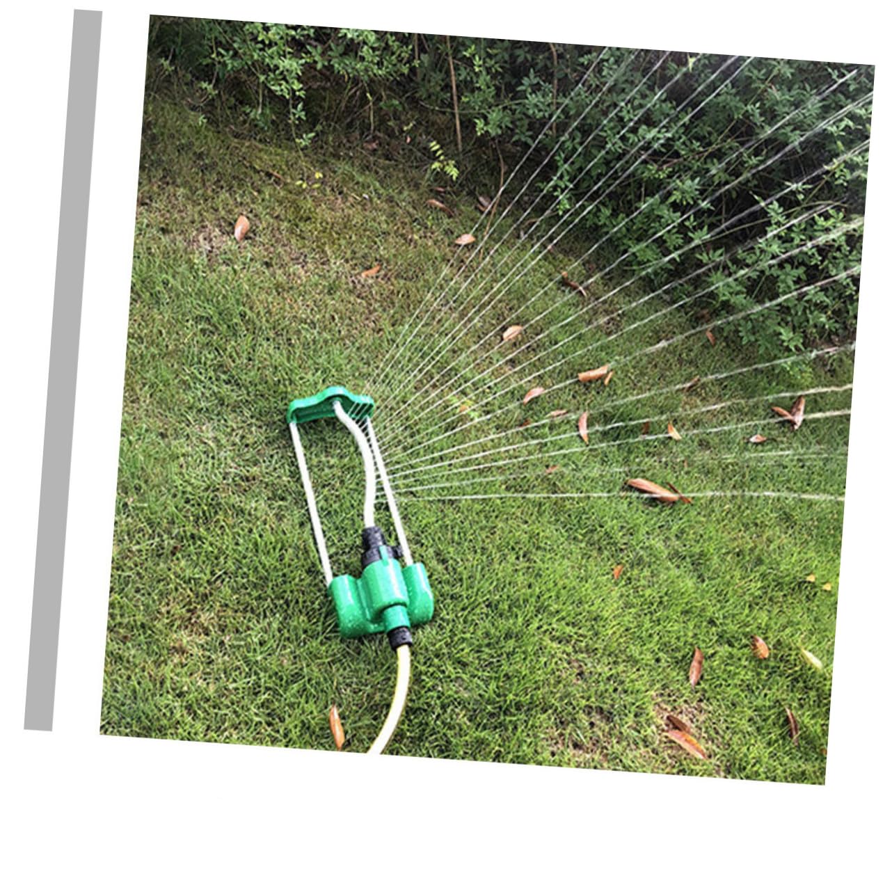 SUPVOX Irrigatore Oscillante da Giardino a 17 Fori in Lega di Alluminio e Plastica, Spruzzo Uniforme e Fine, per Prato e Orto