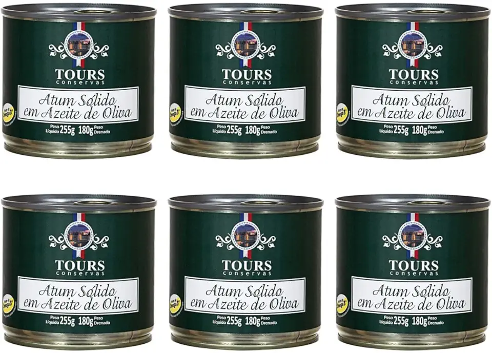 Kit 6X: Atum Sólido em Azeite de Oliva Tours 255g