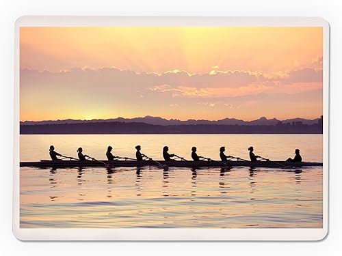 Miniatura 3 de Lantern Press Barco de remo del equipo al amanecer (52 cartas de juego, baraja de cartas de tamaño póquer con comodines)