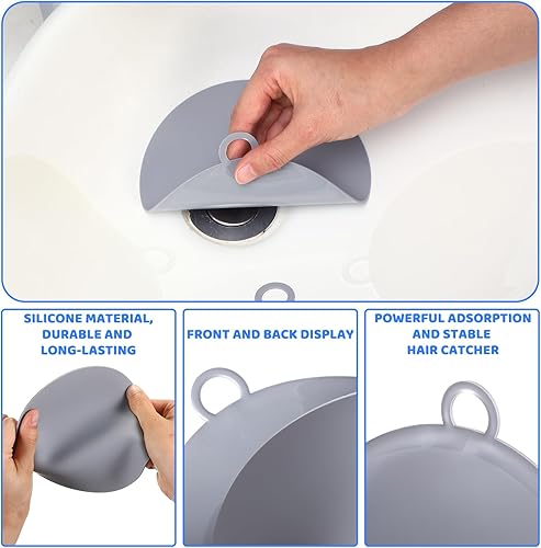 Vista 24 de Yinkin 6 tapas de drenaje para mantener alejados a los insectos de silicona, tapones de drenaje para bañera, tapetes antiolor, tapones desodorantes