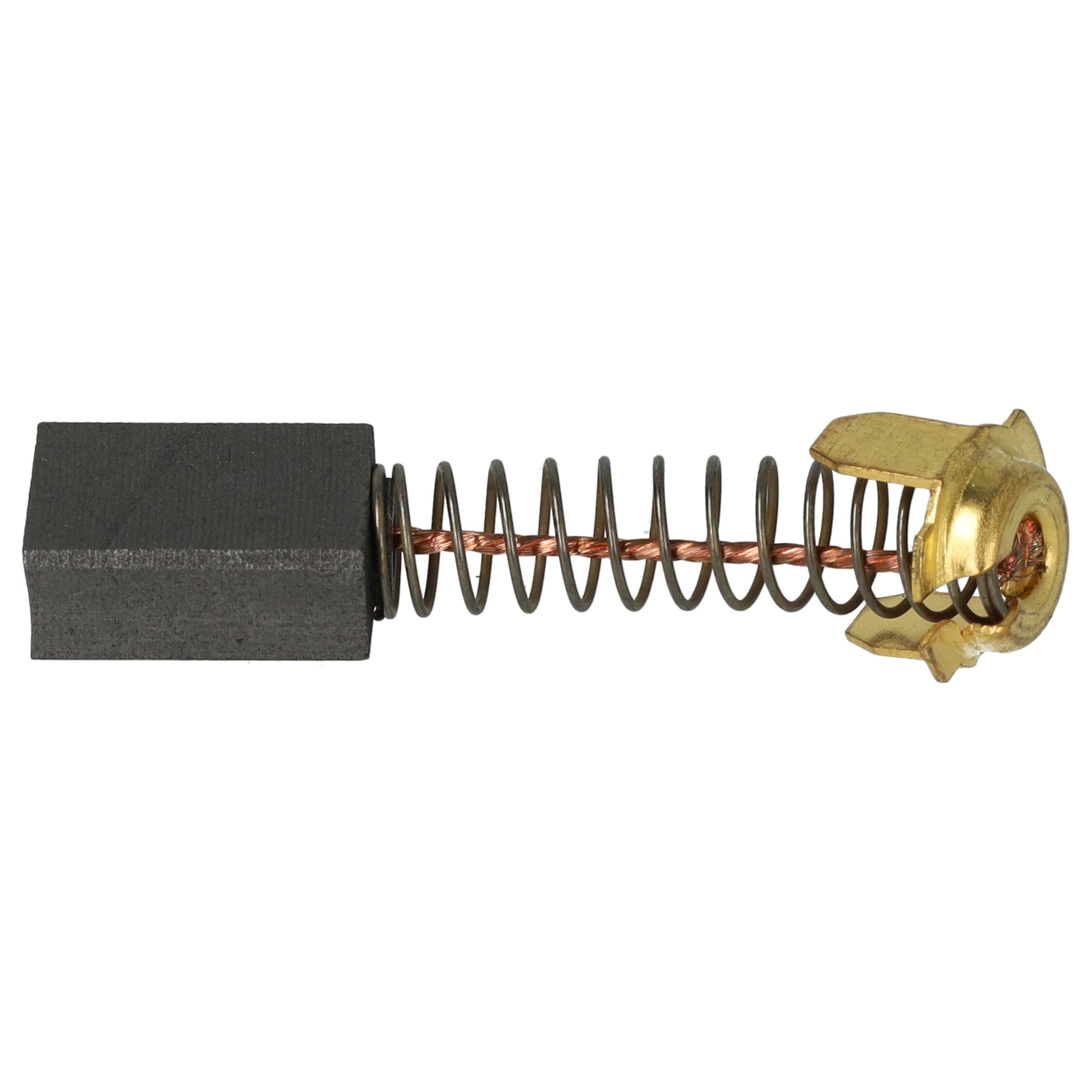 Lot De 2 Balais Charbon 7x17x17 Mm + Ressorts - Compatible Hitachi DH50MRY, CC14SF, Etc. - Pour Outils électriques