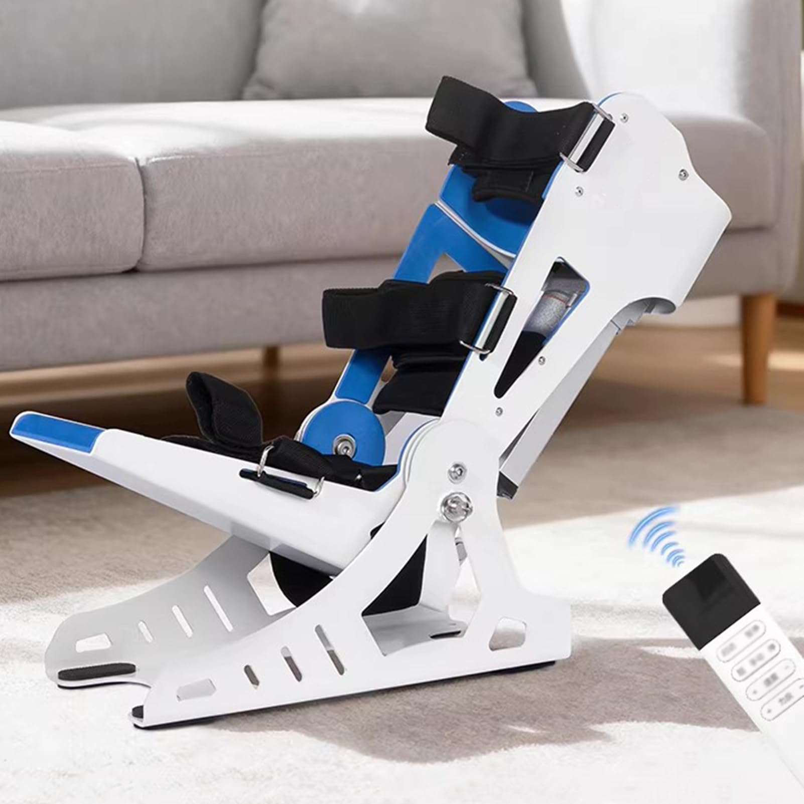 Entrenador EléCtrico De Tobillo, Equipo De RehabilitacióN para Pie CaíDo, con Control Remoto InaláMbrico, para RecuperacióN De Fuerza Y ​​Flexibilidad, MáQuina De RehabilitacióN Posoperatoria