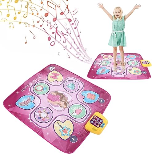 Miniatura 8 de Alomejor Tapete de baile portátil rosa púrpura para bailar en el suelo, tapete de baile, tapete de baile para ejercicio, fitness, juegos para regalo