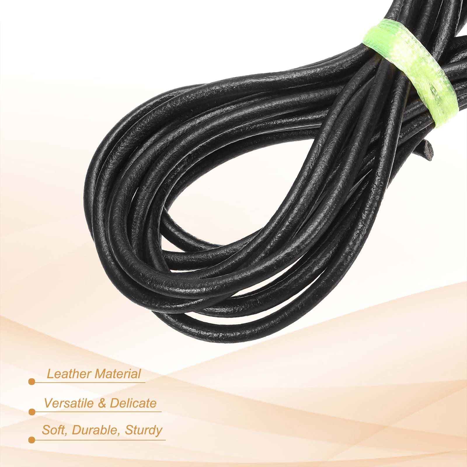 PATIKIL Round Braided Leather Cord - Image 3