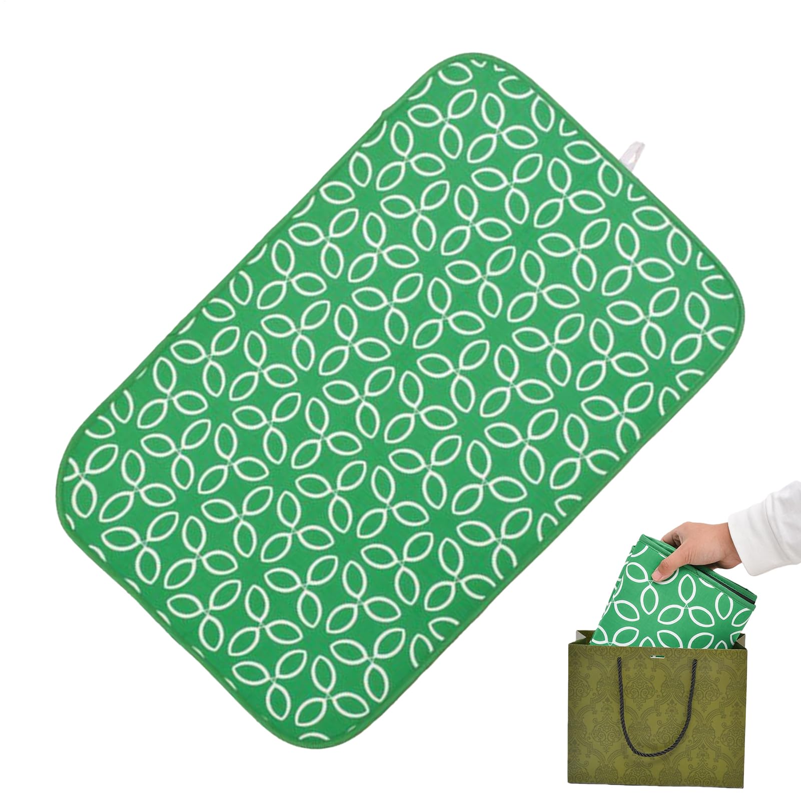 Planche à repasser compacte sous forme de tapis pliable pour ranger facilement