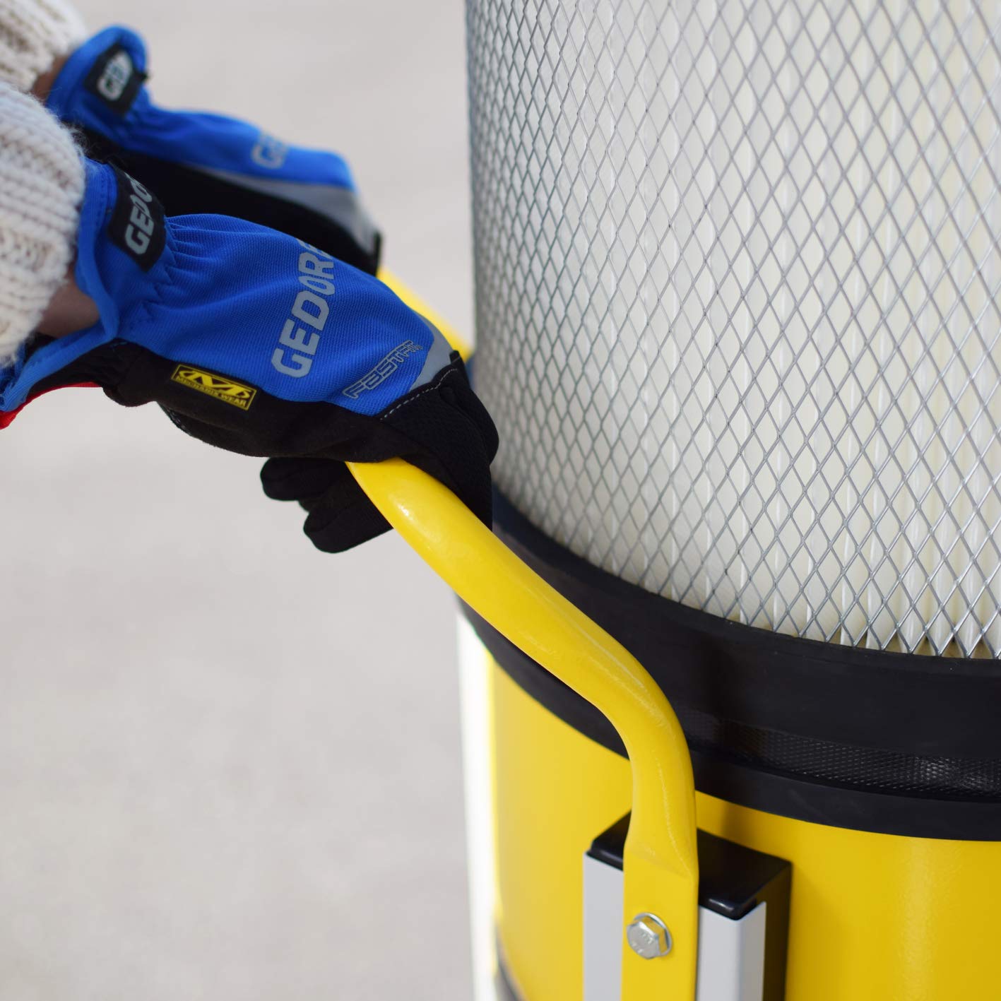 BAMATO Absauganlage AB-1500CF | inkl. Adapter Set und Feinstaubfilter | 230V Anschluss | 750 W Motorleistung | 1500 m³/h Absaugleistung | Absaugung Werkstatt Holz