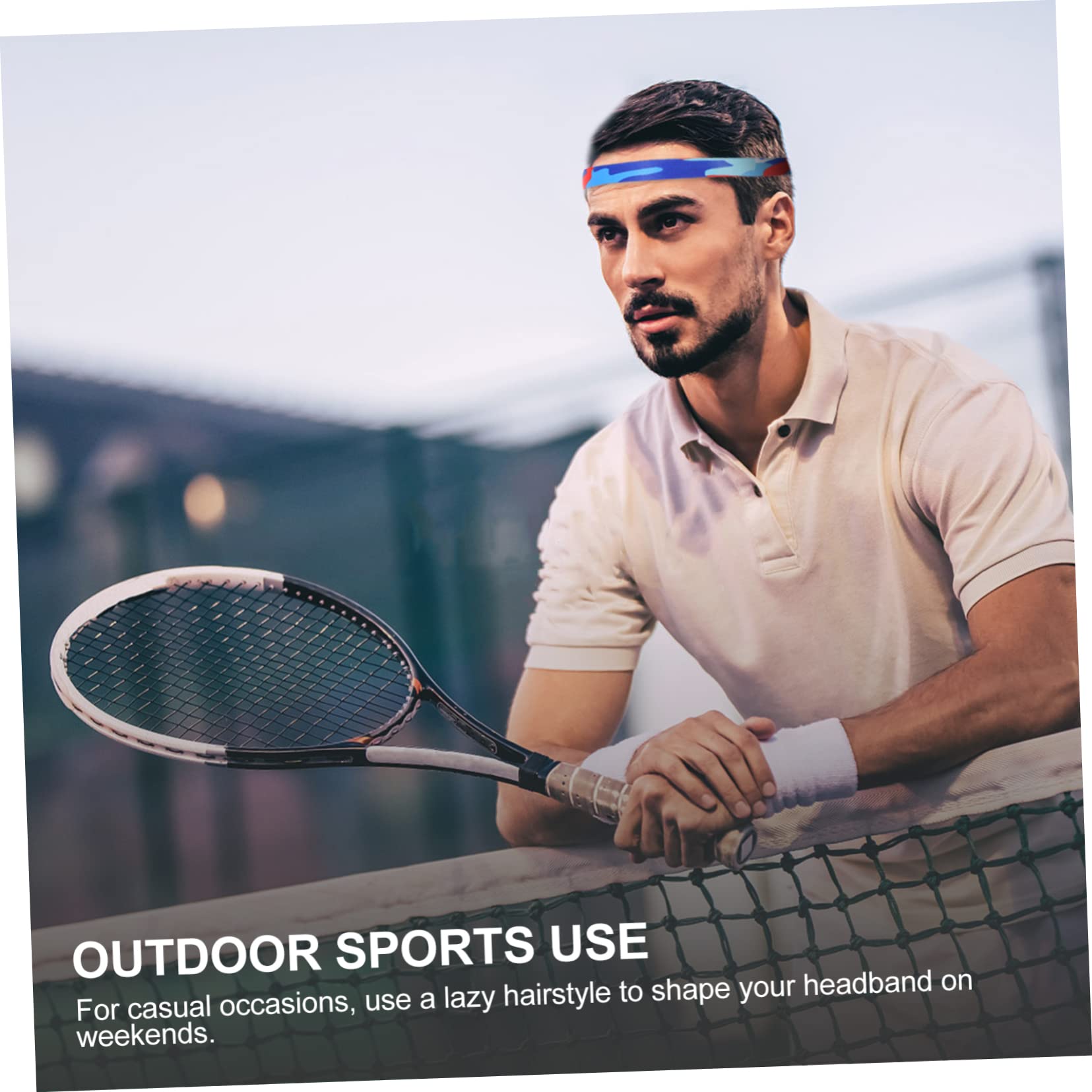 Sosoport Muñequera Deportiva para El Pelo para Banda para El Cabello Diadema De Los Diadema Deportiva Diadema Elástica Pañuelo Fibra Compuesta