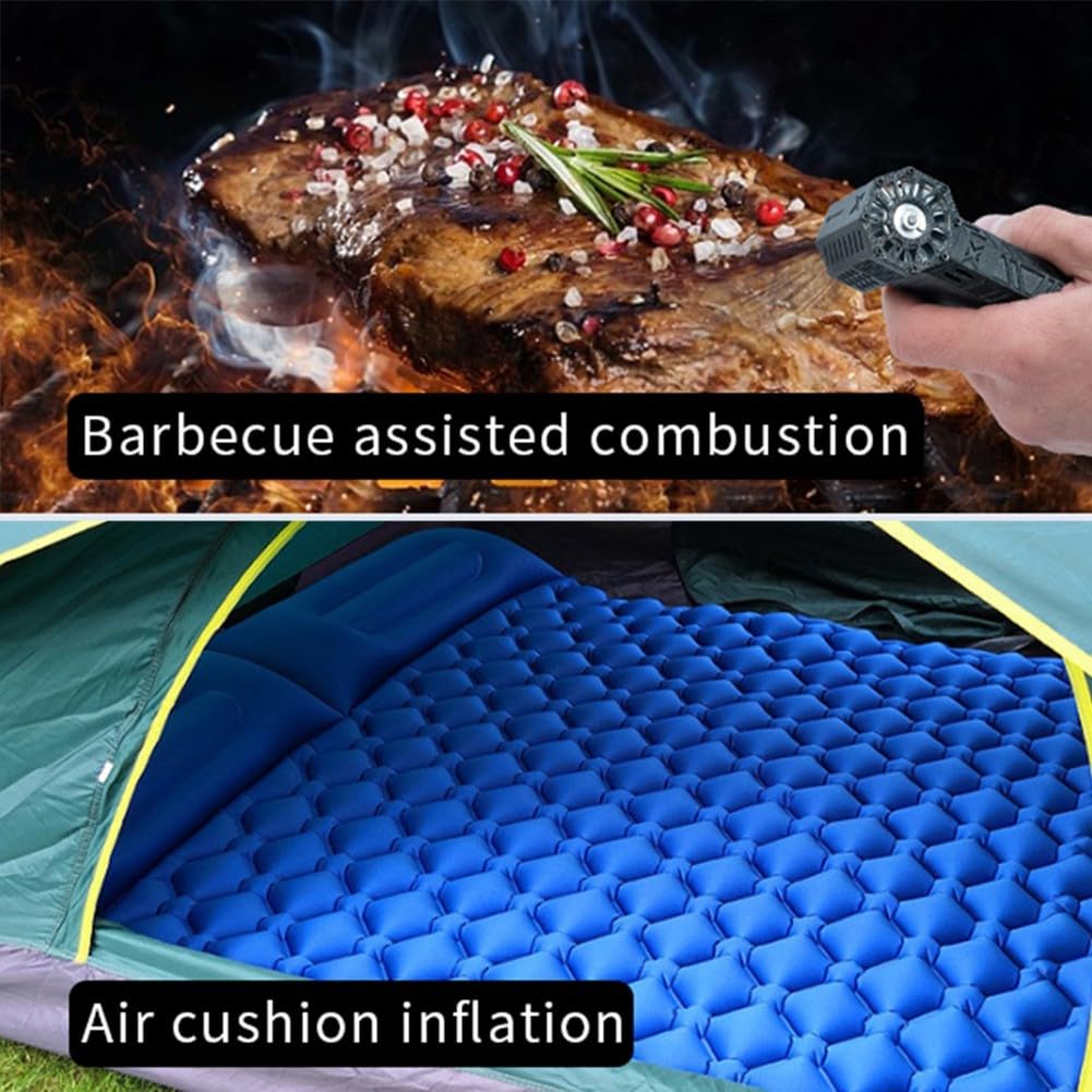 EasyByMall Mini soplador Jet Dry, ventilador turbo de bolsillo, ventilador turbo violento 120000 RPM motor sin escobillas ventilador industrial para limpieza de automóviles, 62QR18K79992AREQO0KI