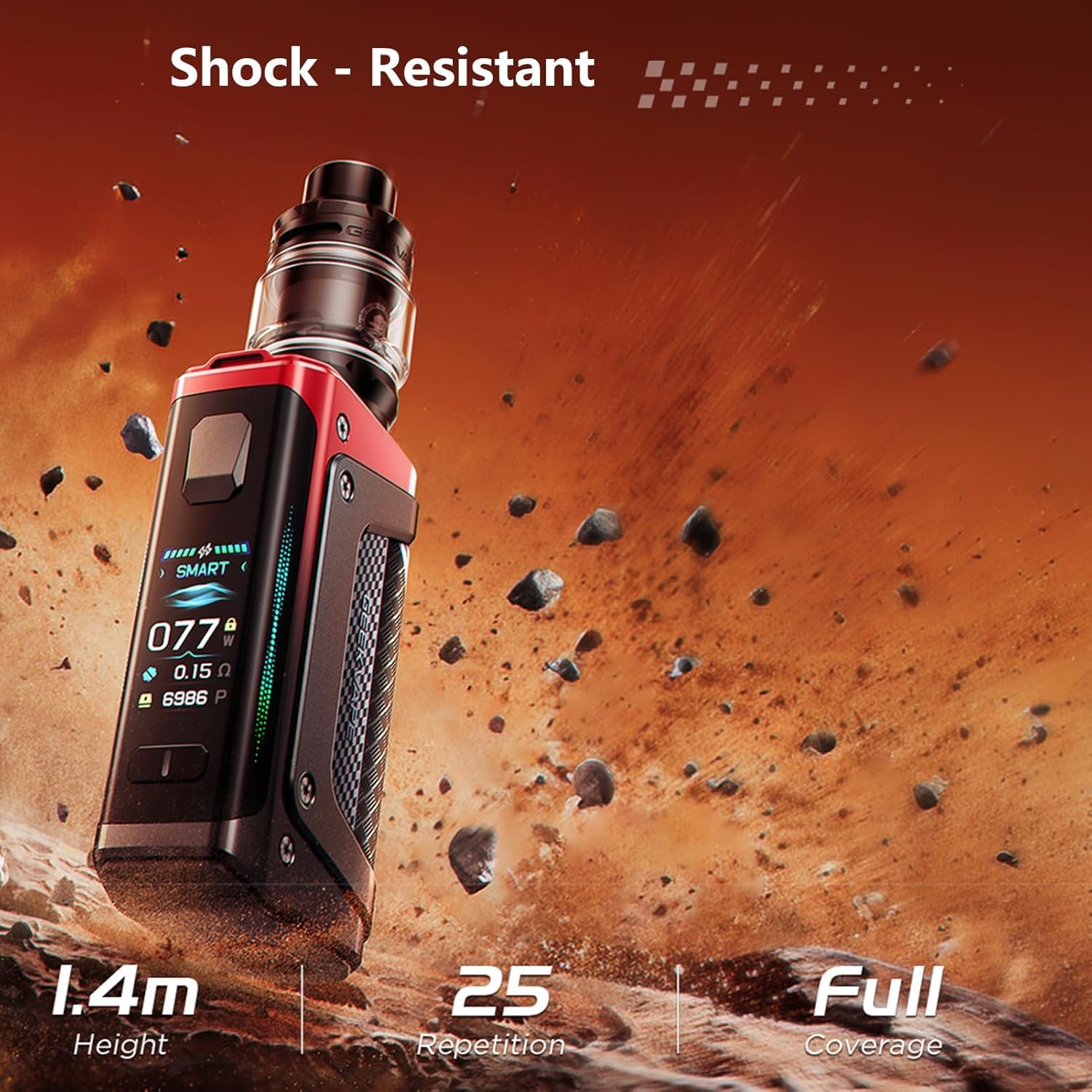 GEEKVAPE Aegis Legend 5 Kit 200W | Aegis Legend 5 Box Mod + 5.5ml Z Sub Ohm - Z0.15 XM + 0.4 XM Resistenza per GEEKVAPE