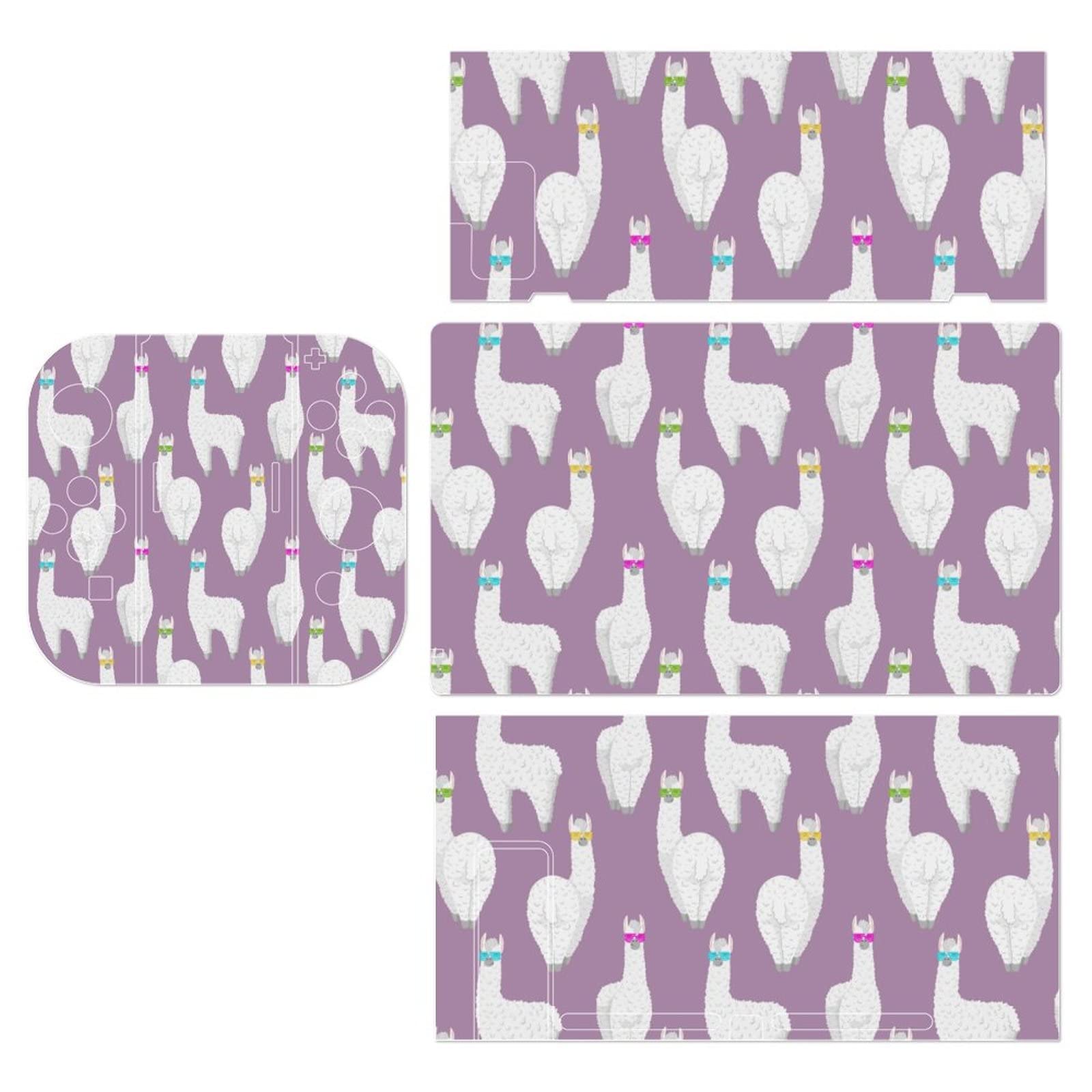 Llama With Sunglasses Funny Print Skin Cover For Switch Console and Switch Lite Slim Protector Sticker