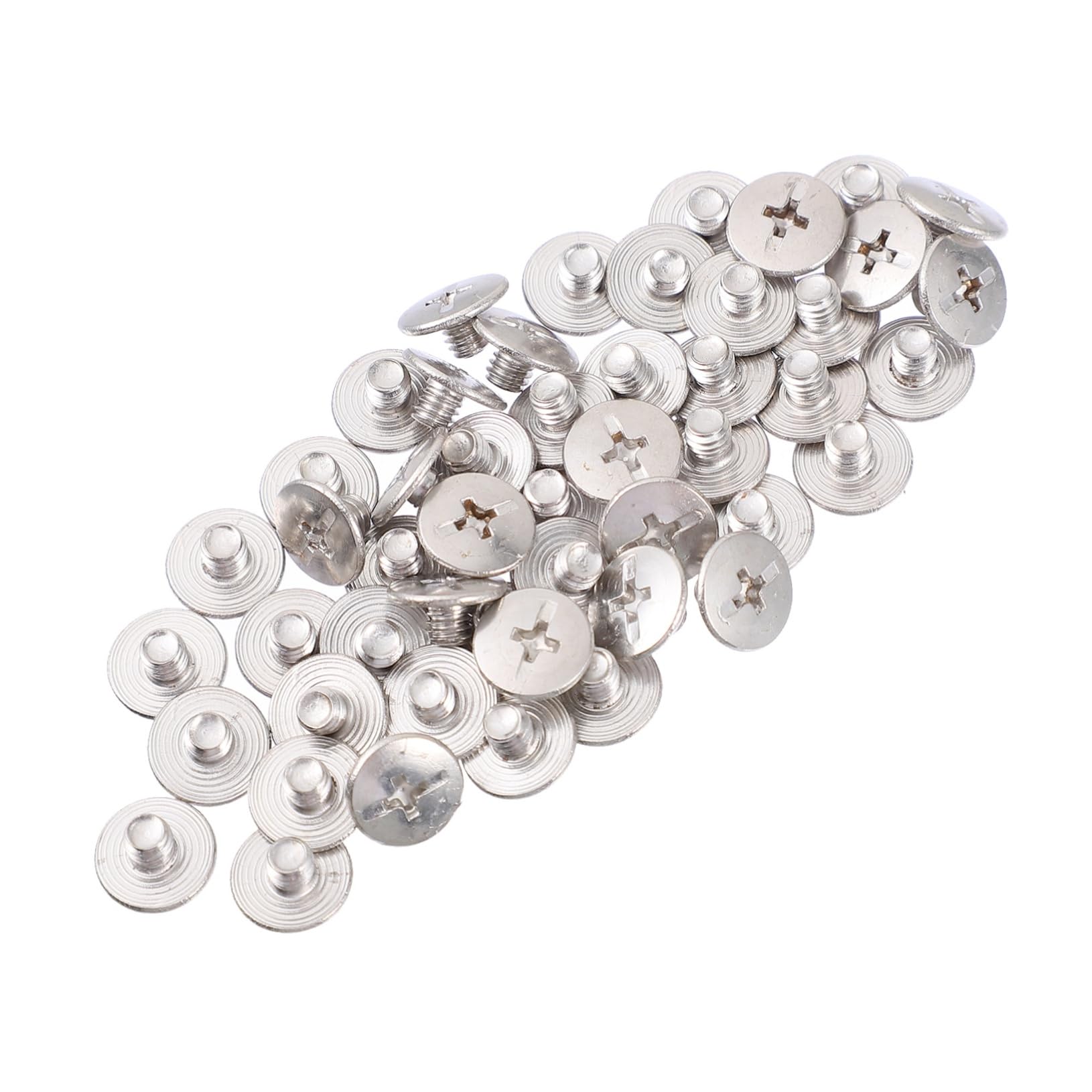 Cabilock DIY Craft Essential 50 Sets Stainless Steel Rivet Nuts Binding Posts for Photo Albums Bookbinding Repair