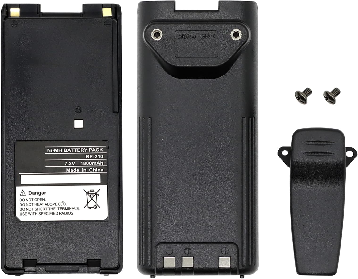 BP-210 Battery BP-210N Battery 1800mAh [Upgraded] for ICOM IC-A6 IC-A6E IC-A24 IC-A24E IC-V82 IC-V81 IC-U82 IC-T3H IC-F3GT IC-F3GS IC-F4GT IC-F4GS BP-222 BP-222N BP-209 BP-209N Batteries