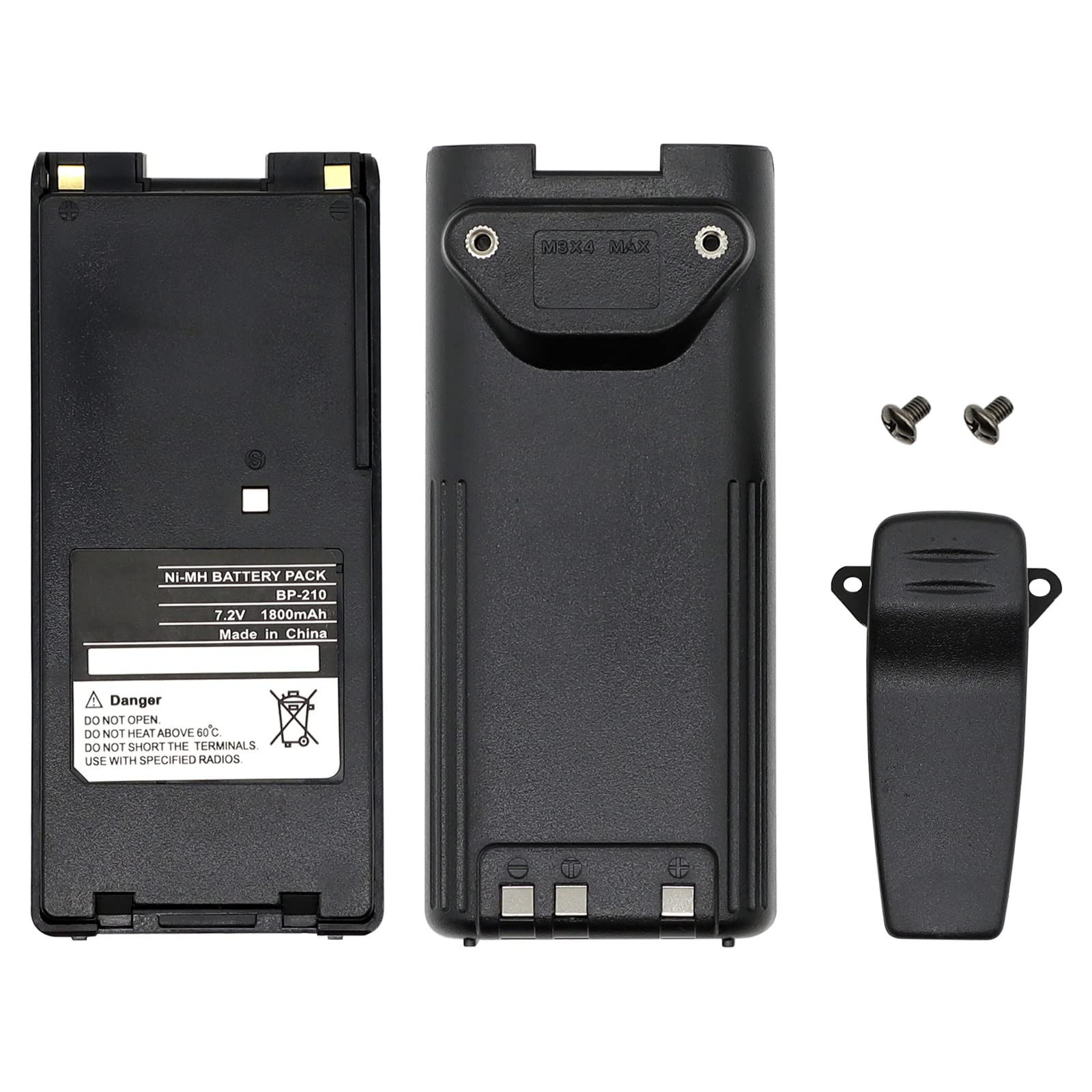 BP-210 Battery BP-210N Battery 1800mAh [Upgraded] for ICOM IC-A6 IC-A6E IC-A24 IC-A24E IC-V82 IC-V81 IC-U82 IC-T3H IC-F3GT IC-F3GS IC-F4GT IC-F4GS BP-222 BP-222N BP-209 BP-209N Battery