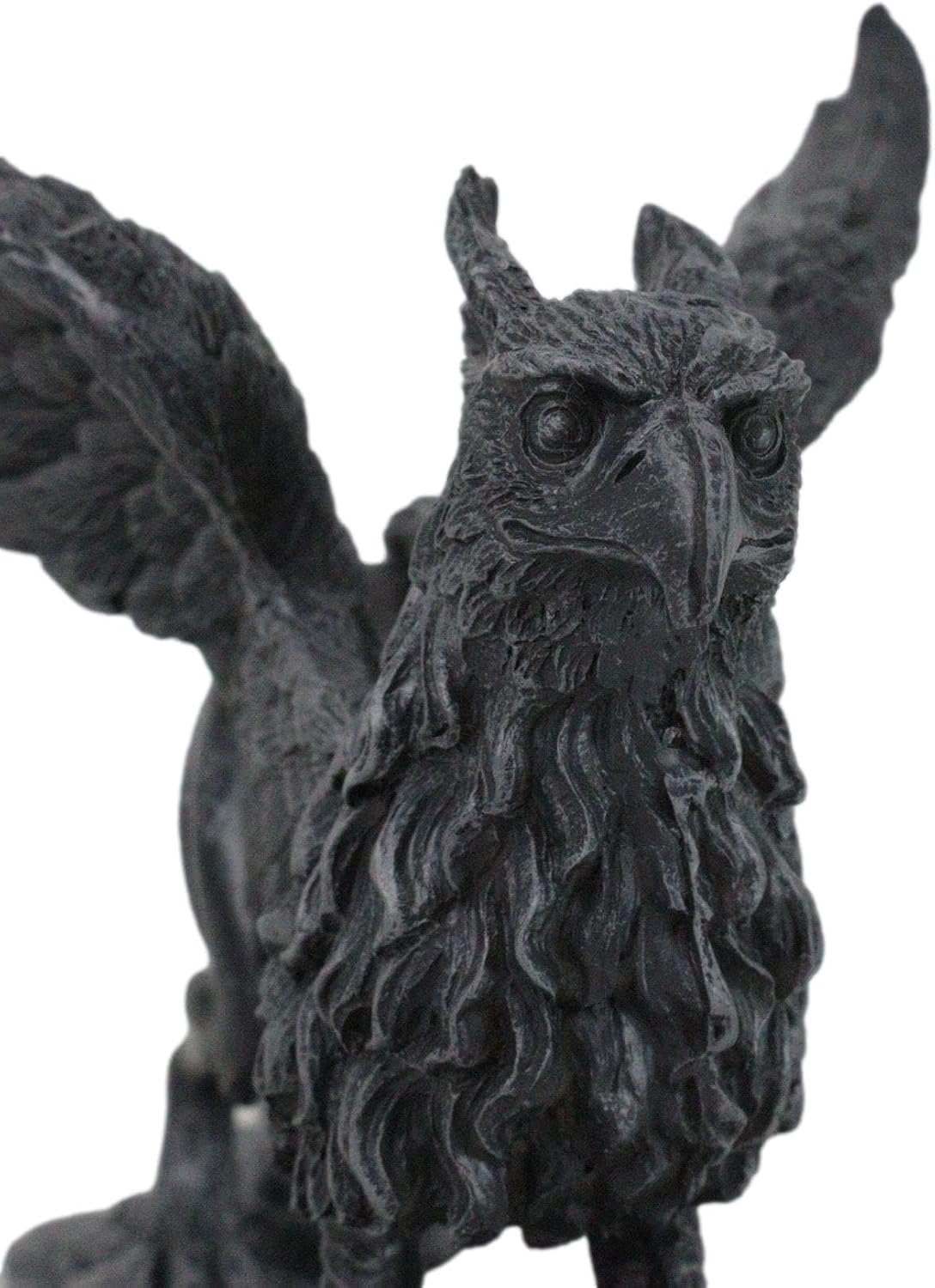 Ebros Gift Gothic Stoic Royal Winged Griffin Gargoyle Figurine 5.5" Long Gryphon Stoic Valiant Bird Gargoyles Sculpture Hero Creature Legendary Beast