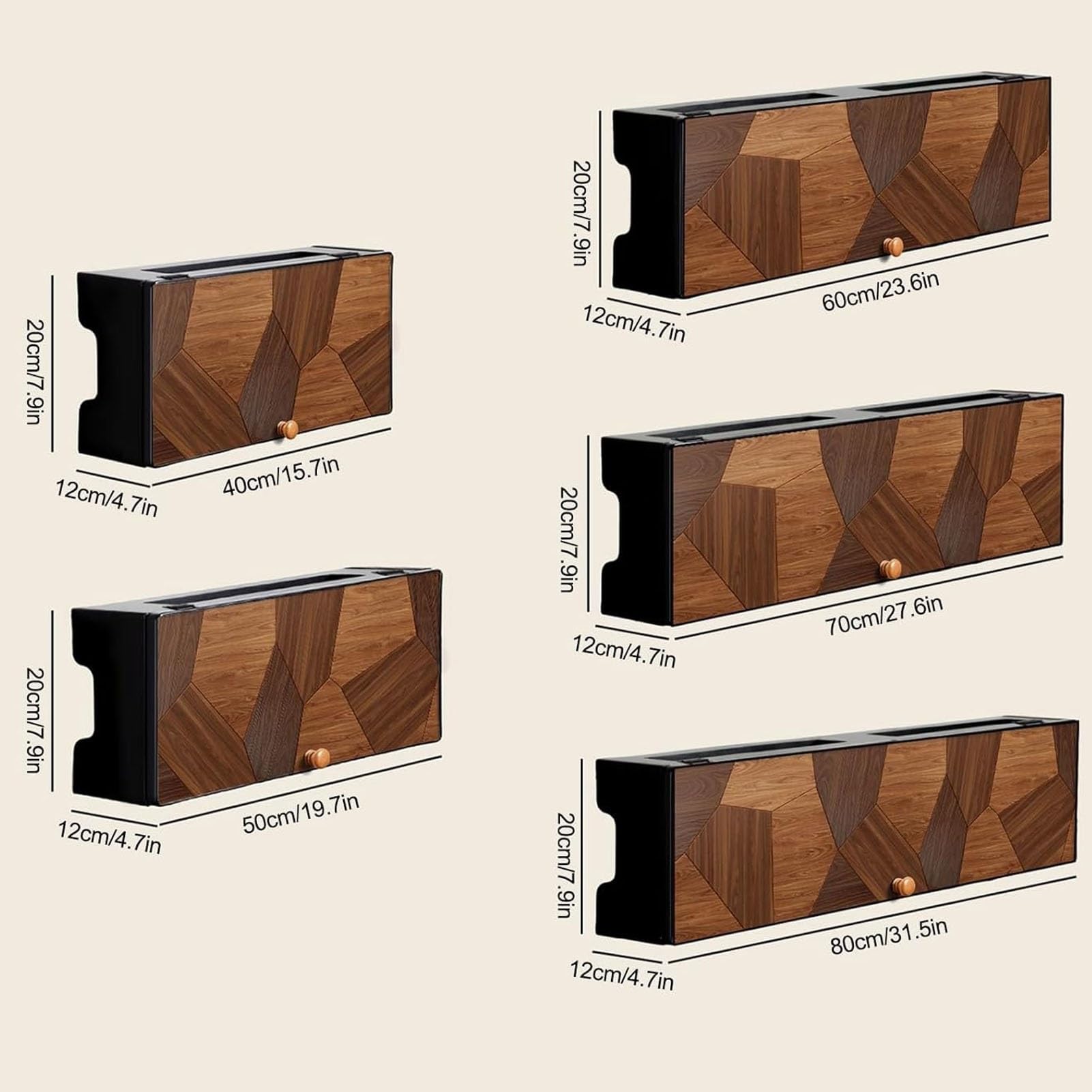 Étagère murale pour routeur, support de rangement WiFi, cache la boîte WiFi, organise les routeurs sans fil, idéal pour le bureau et la maison (40 cm) – Design durable et élégant