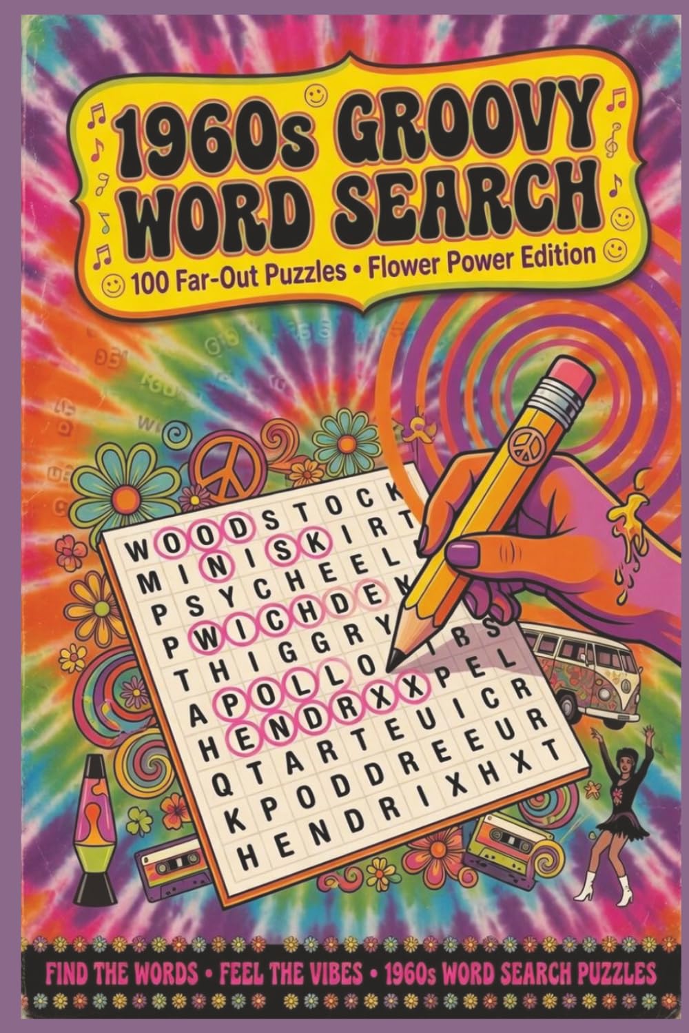 1960's Word Search Puzzle Book: Enjoy Easy-to-Read Word Search Puzzles All About 1960's Culture, History, Nostalgia & More | 6x9 Book, 150 Pages | 100 ... Evenings (Classic Decades Puzzle Series)