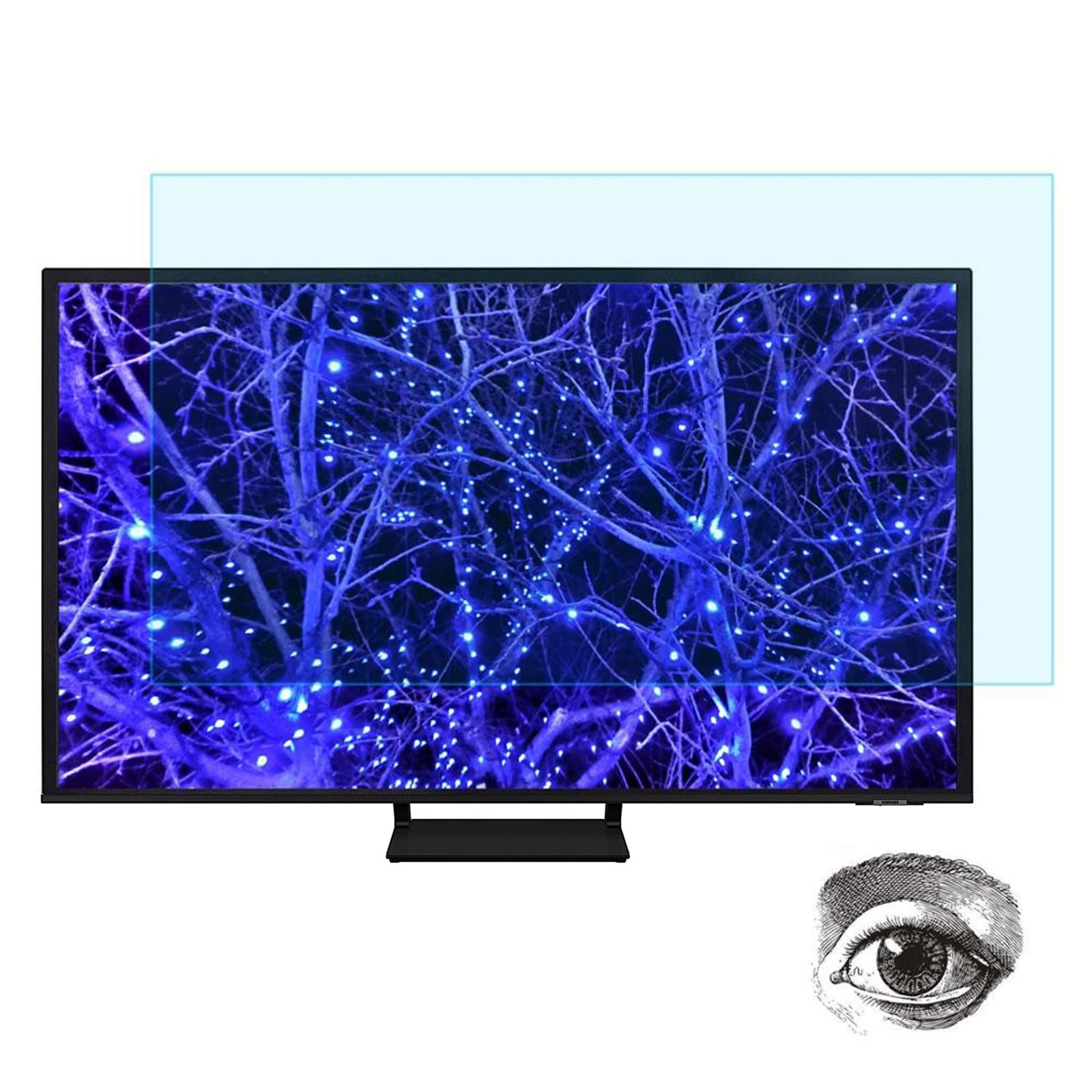 Protecteur d'écran TV anti-lumière bleue 40 pouces 875*483mm Sony LG