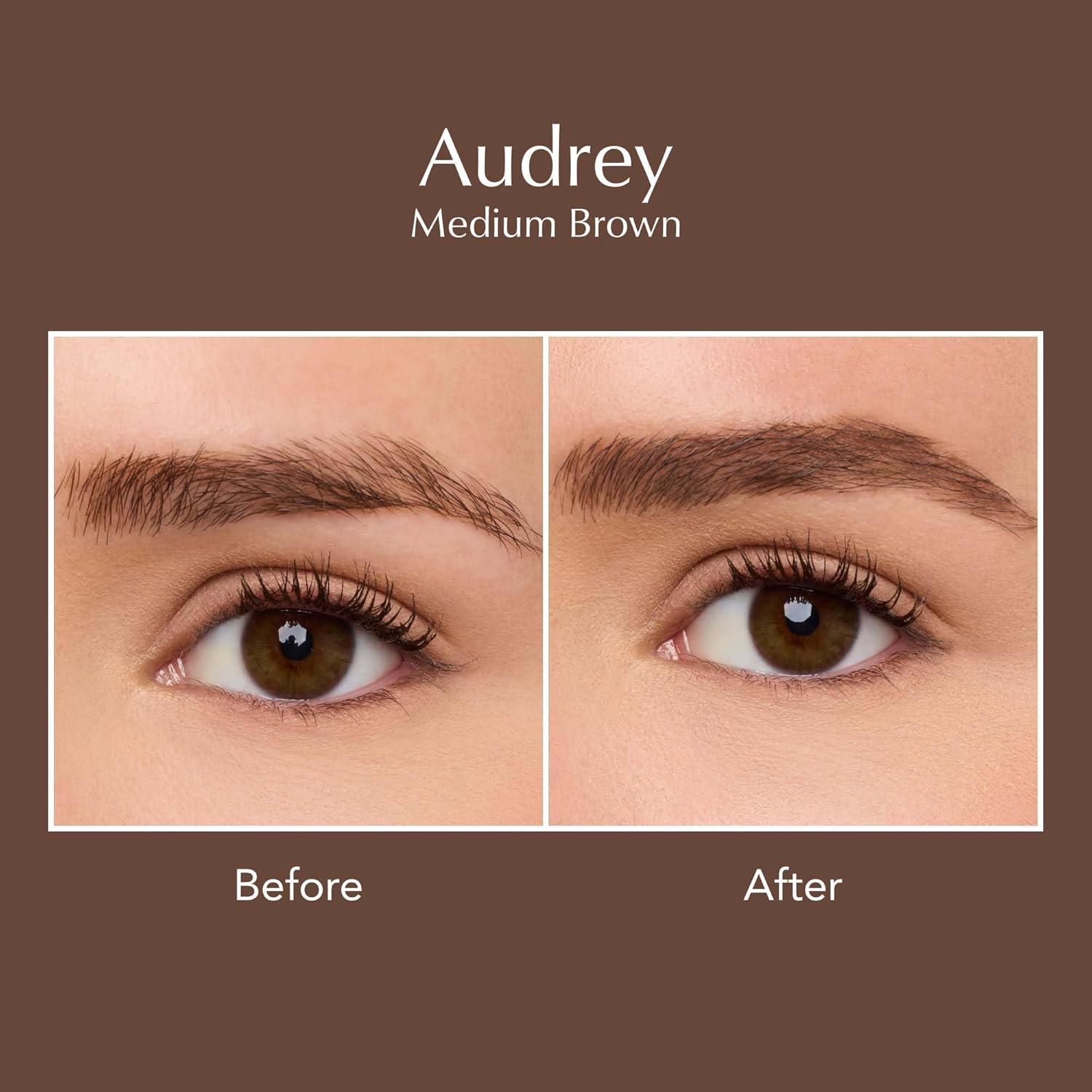 Thrive Causemetics Instant Brow Fix Semi-Permanent Eyebrow Gel, Waterproof Tinted Eye Brow Gel with Vitamin B5, Smudge-Proof, Long Lasting Definition, Vegan & Cruelty Free, Audrey (Medium Brown) - Image 3