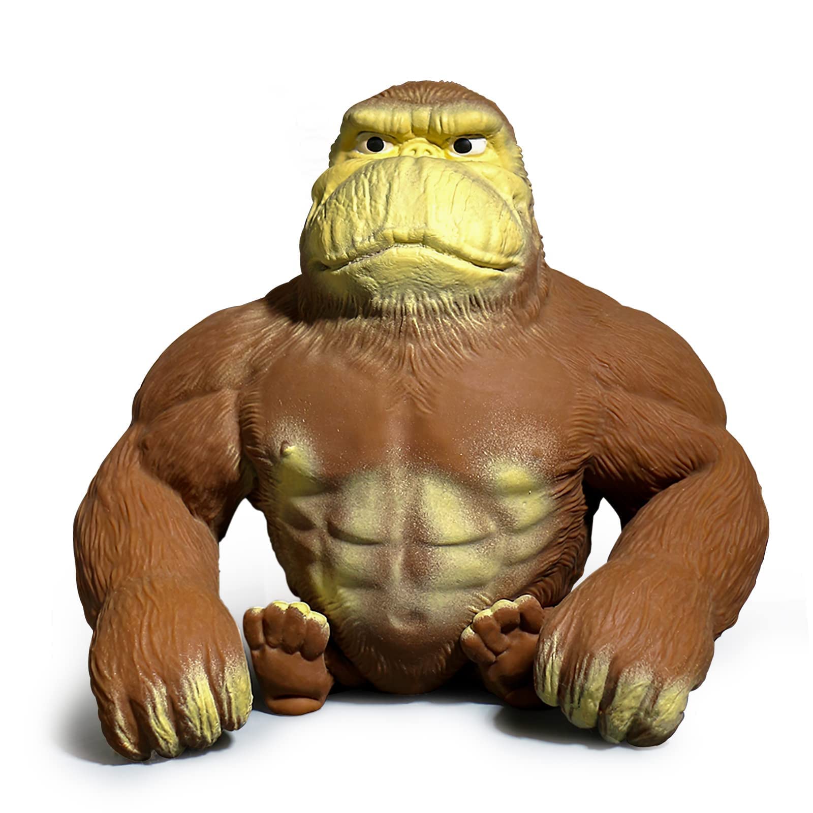 Squishy Monkey Anime Figurine Latex Monkey Gorilla Toy Kids Jungle Animal Figurine, Adults Squishy Gorilla Stress Toy