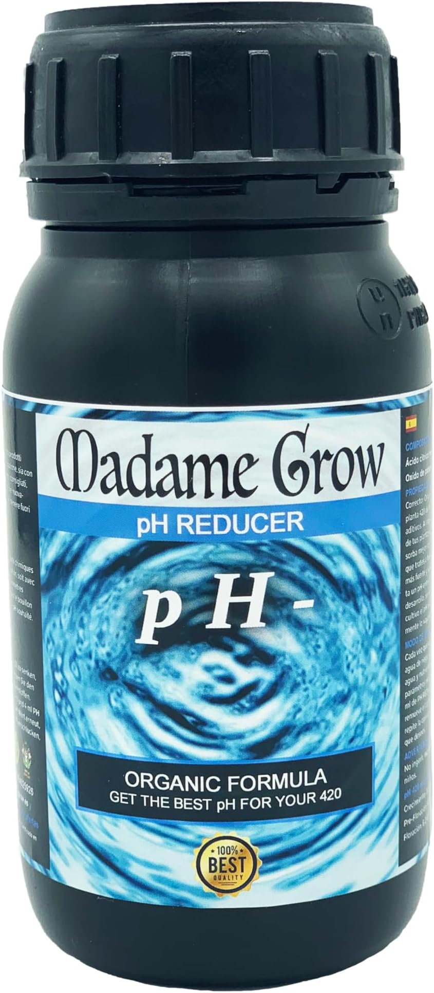 – MADAME GROW - PH less liquid - Organic PH lowering - Bring the pH of your plants' irrigation to the right values for a good harvest - (250ml)