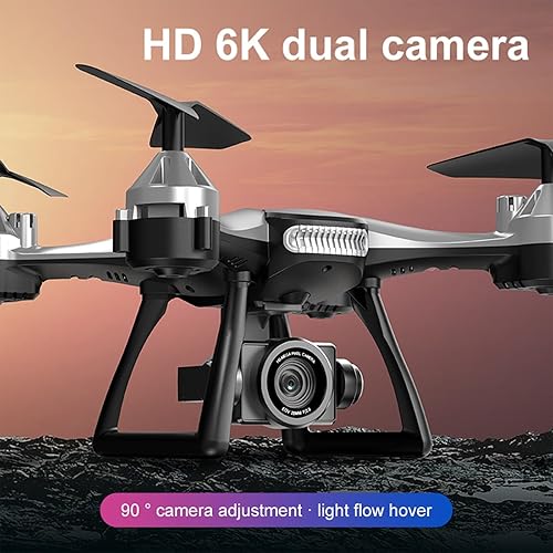 Miniatura 2 de Gbsell Drone con cámara 4K para adultos, helicóptero cuadricóptero RC con retorno automático, sígueme, motor sin escobillas, vuelo circular, vuelo