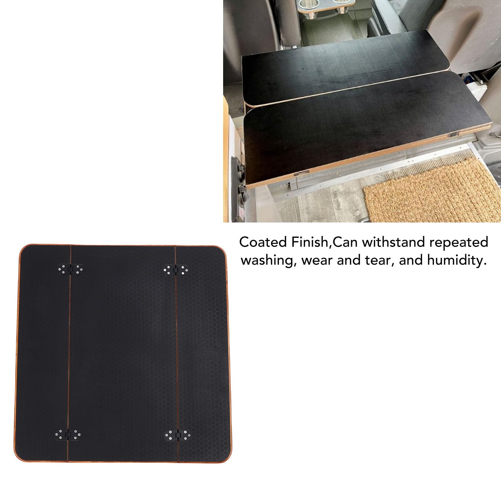 Pyhodi Tavolo per per Barca, Tavolo Universale Superiore 22 X 22 Pollici, Tavolo in Legno per Finitura Liscia Portatile per Yacht, Ponte Barca, Veicolo Commerciale, Casa Interno