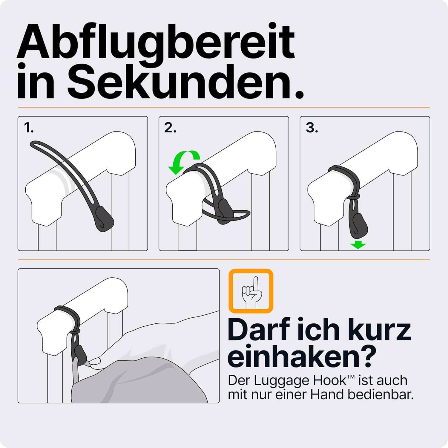 Maximaler Komfort: Der Luggage Hook für stressfreies Reisen
