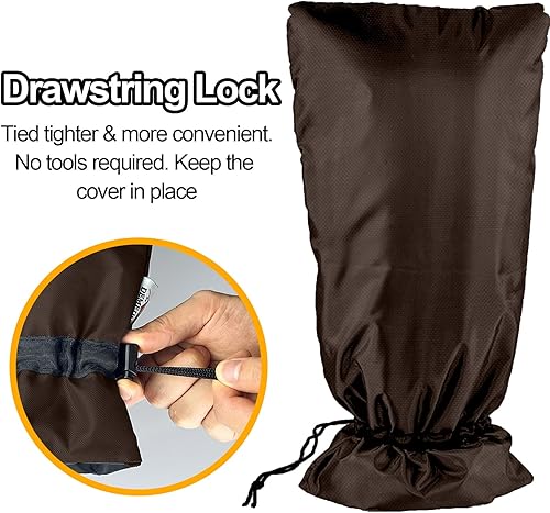 Vista 36 de Cubierta extendida para grifo de exterior para parque de caravanas, aislamiento Thinsulate 3M, protector de congelación para invierno y verano, 35