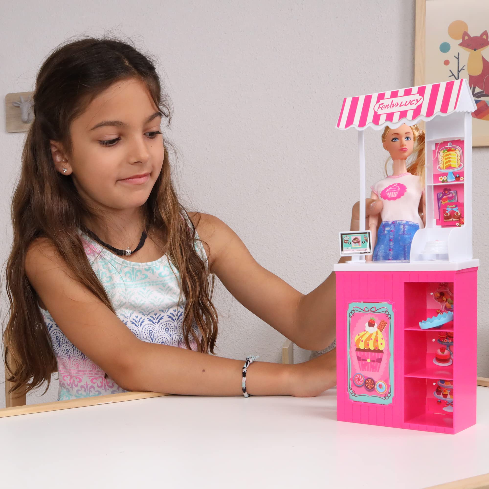 MELODY - Mini Bambola - Melody Fashion - Bambola Manichino - 010982 - Modello Casuale - Plastica - Statuetta - Doll - Giocattolo per Bambini - Compleanno - Accessori - A Partire dai 3 anni