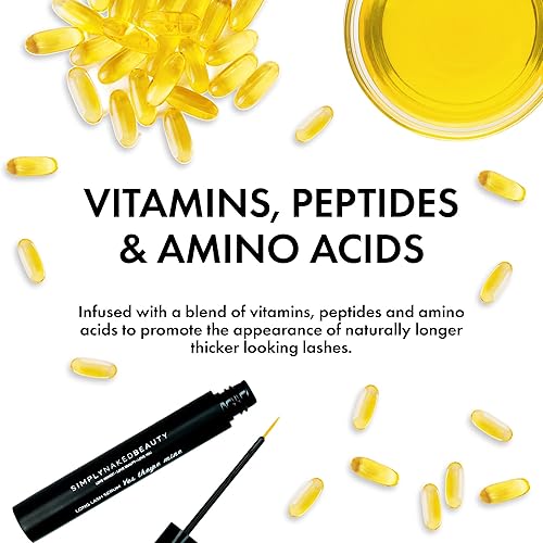 Miniatura 6 de Suero para el crecimiento de pestañas y potenciador de cejas (0.2 onzas líquidas) consigue pestañas más largas y llenas en 12 días, péptidos