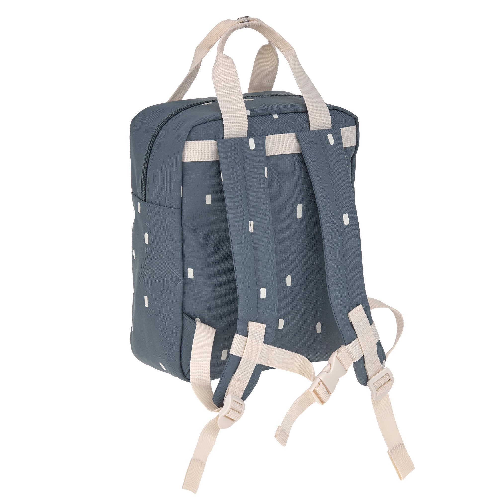 LÄSSIG Mochila Infantil con Correa para el Pecho Mochila para guardería 28 cm, 5,5 litros, 3 años/Mini Square Backpack