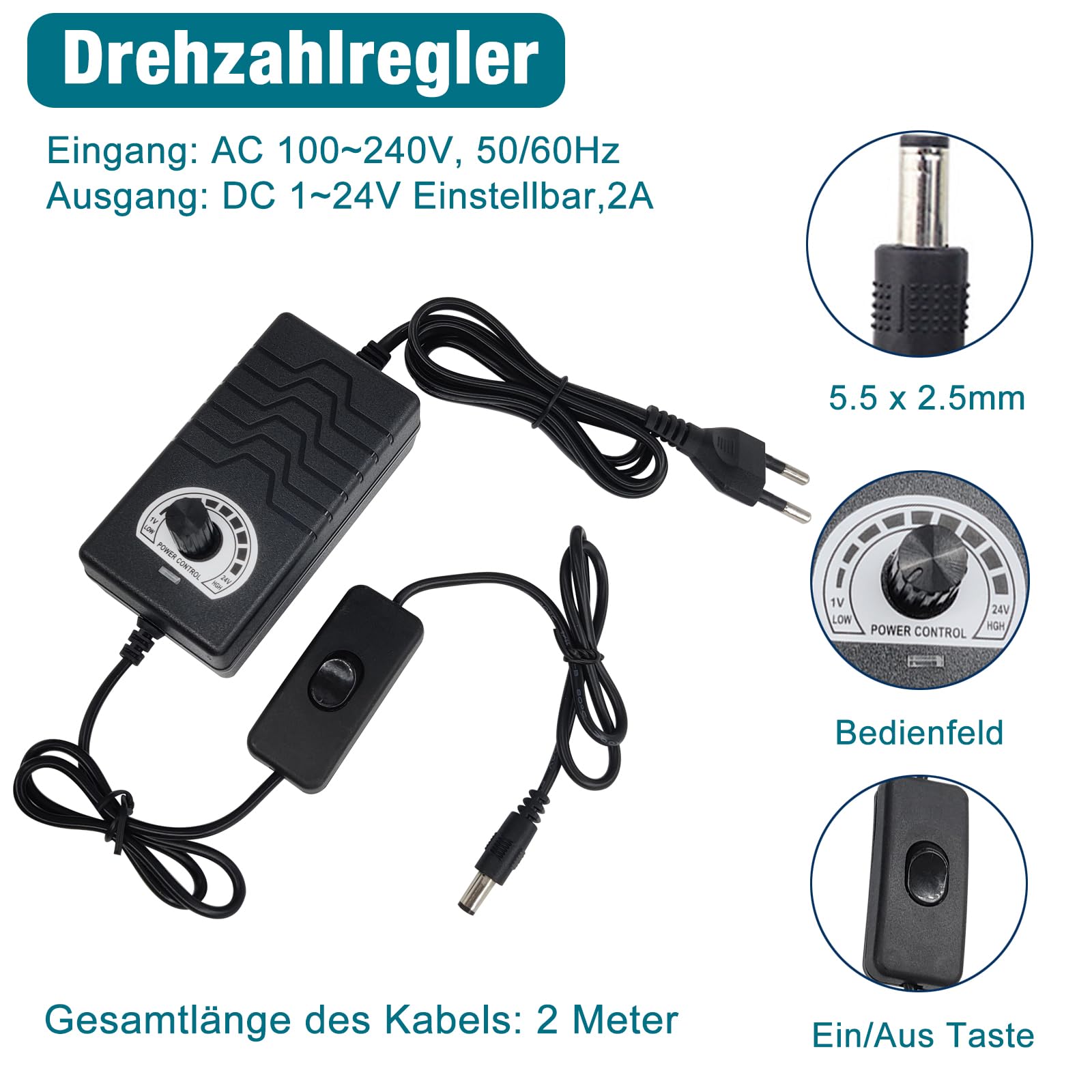 DIY hubkolbenmotor Linearantrieb DC 24V 120RPM Hub 30mm-150mm einstellbarer Teleskopmotor mit Geschwindigkeitsregler, Saugnapf und Fernbedienung