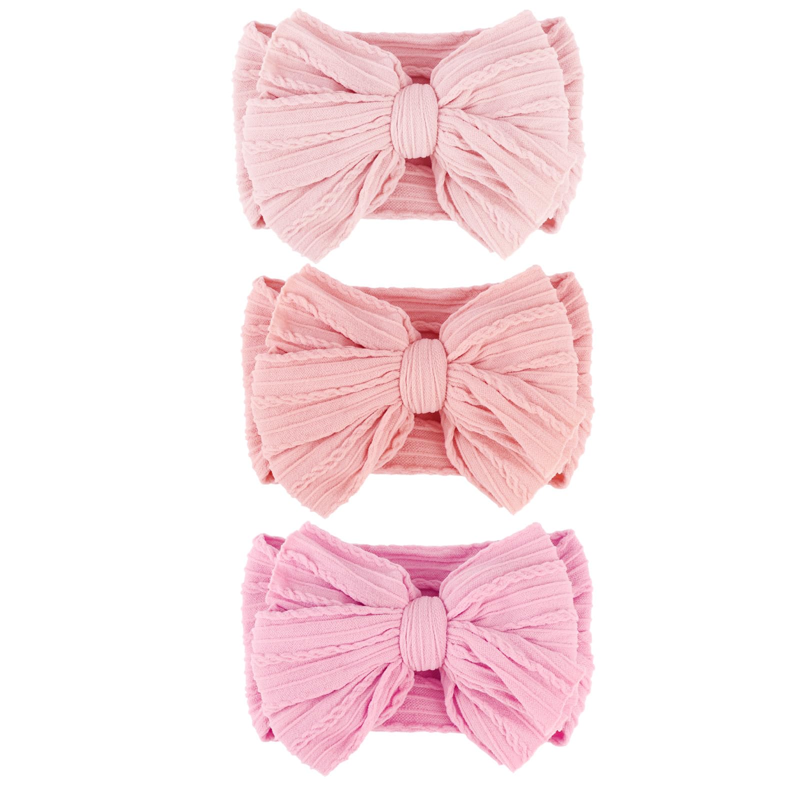 AQOKKA Baby Bows Headbands Nylon Baby Girl Headbands Soft Handmade Hairbands Toddler Hair Accessories for Girls Baby Newborn Infant Kids