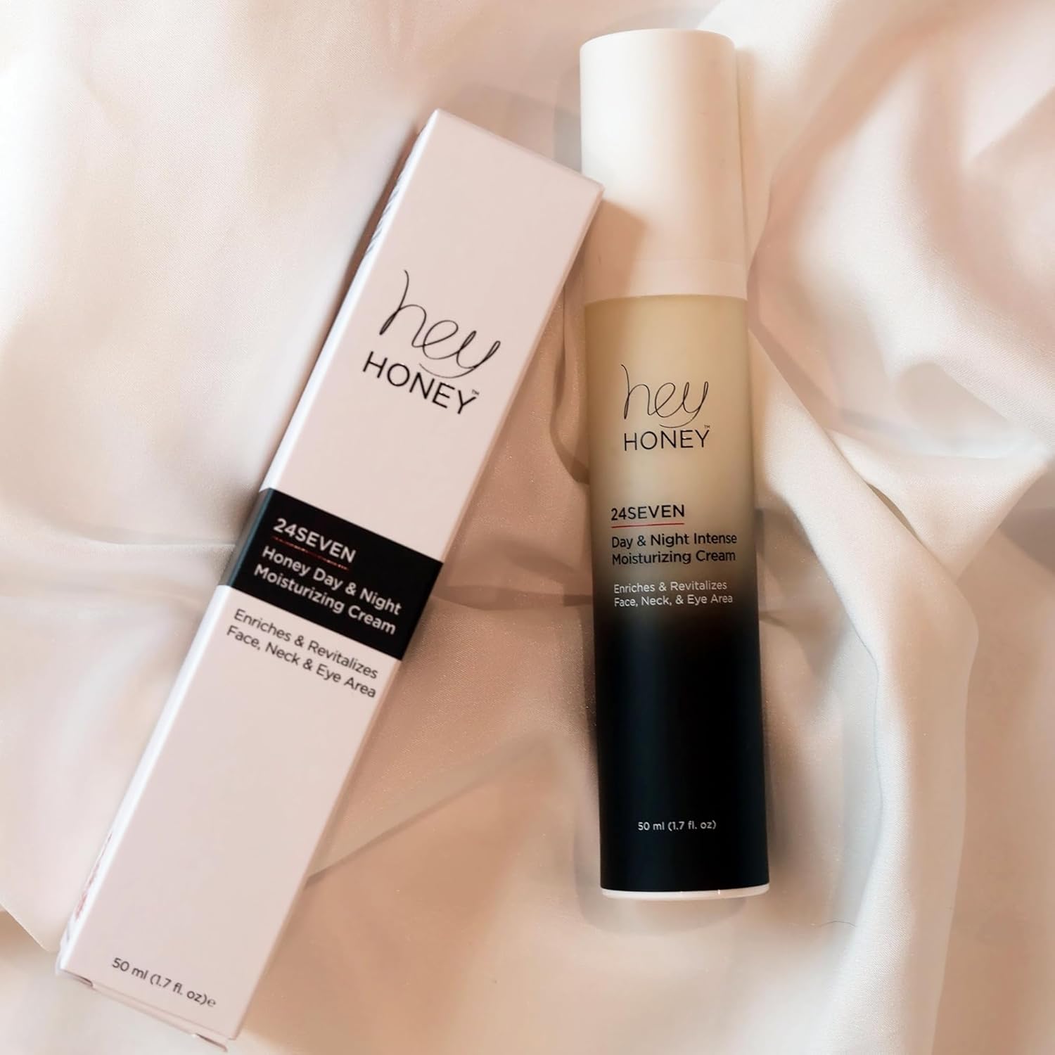 Hey Honey 24Seven Honey Day and Night Moisturizing Cream For Face, Neck & Eye Area | Rich Pro-Beautiful-Aging Intensely Hydrate and Reduce The Appearance Of Fine Lines and Wrinkles | 1.7 Oz - Image 6