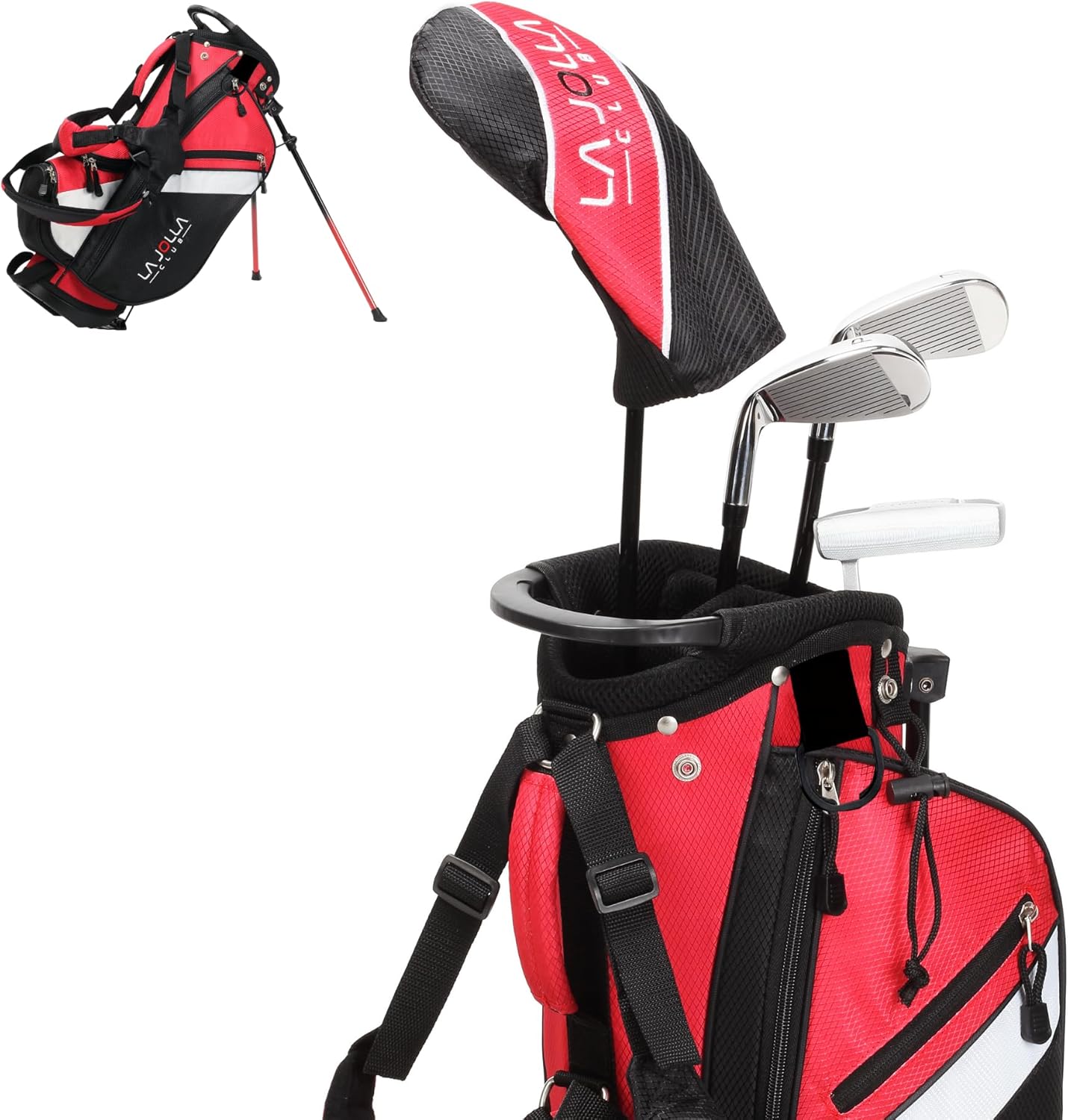 Junior Golf Set Alloy Driver Stainless Irons Zinc Putter with Bag