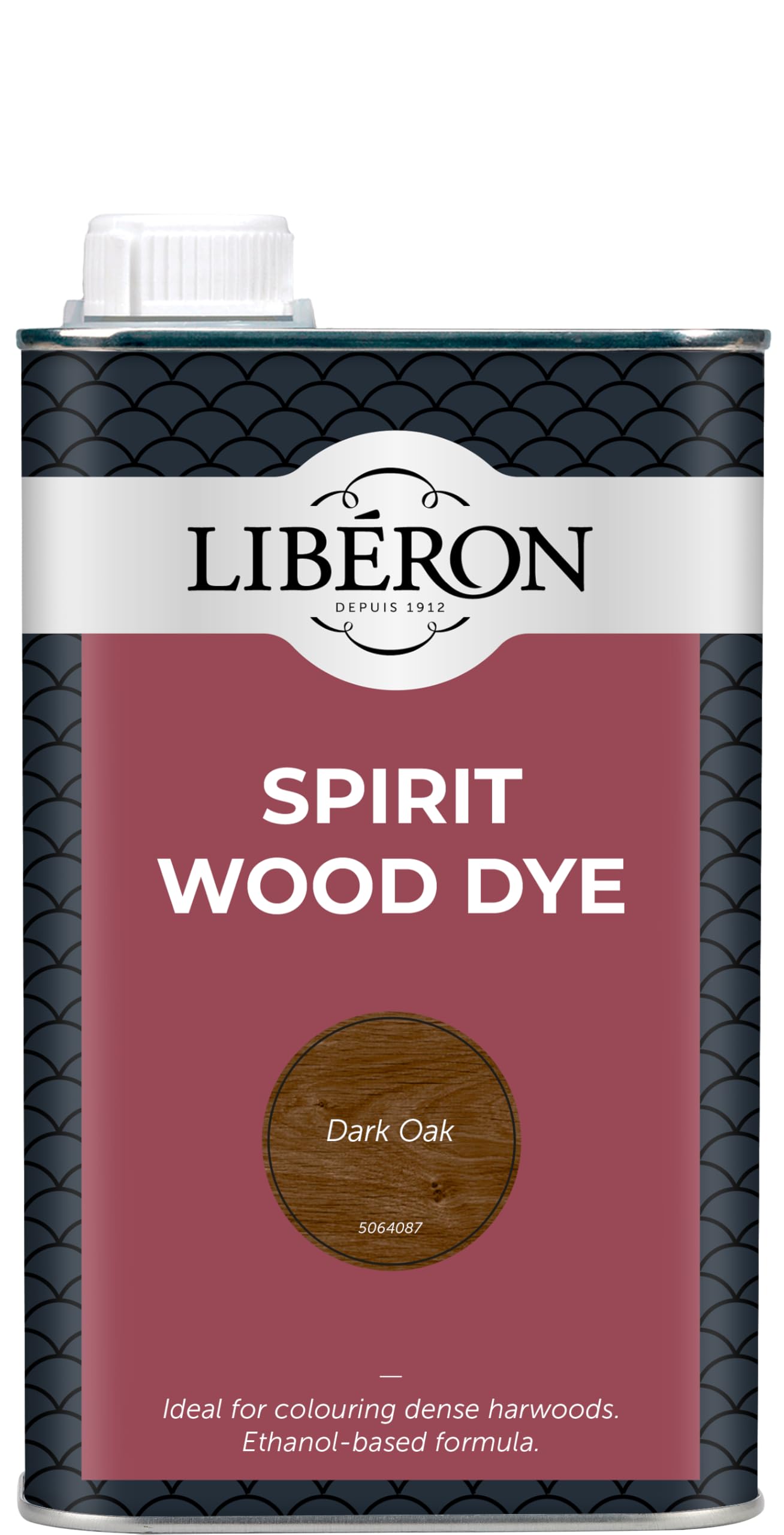 Libéron Spirit Wood Dye – Ideal for Dense Hardwoods – Quick Drying - Rich Colour - Intermixable Shades - Great for Antique Restoration - Dark Oak - 1L