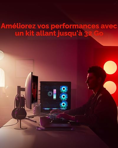 Lexar ARES Gen2 RGB DDR5 RAM 32GB Kit (2x16GB) 6000MHz CL26, 288-Pin UDIMM Memoria Desktop, Computer da Gioco PC per AMD EXPO/DRAM Potenziata da SK hynix/CL26-36-36-68/1,45 V - 4