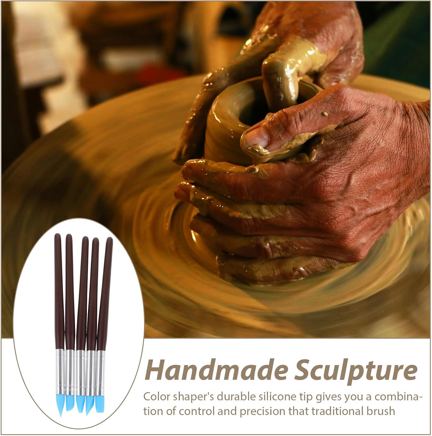 5 Pcs Clay Shaping Pen Set for Sculpture and Modeling