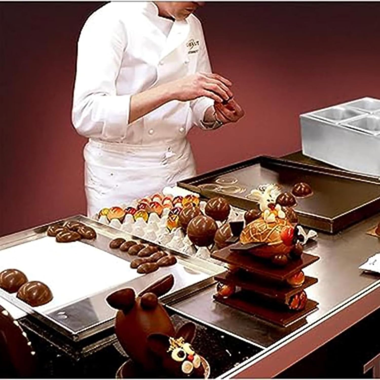 Chocolate Melting Pot Professional Chocolate Tempering Machine Commercial Chocolate Melting Pot Chocolate Melting Machine Electric Chocolate Melter/Heater(4 cylinders)
